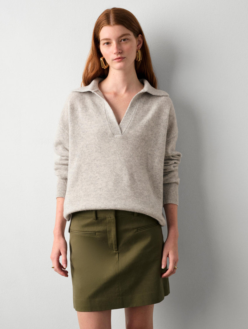 Cashmere Polo Sweater