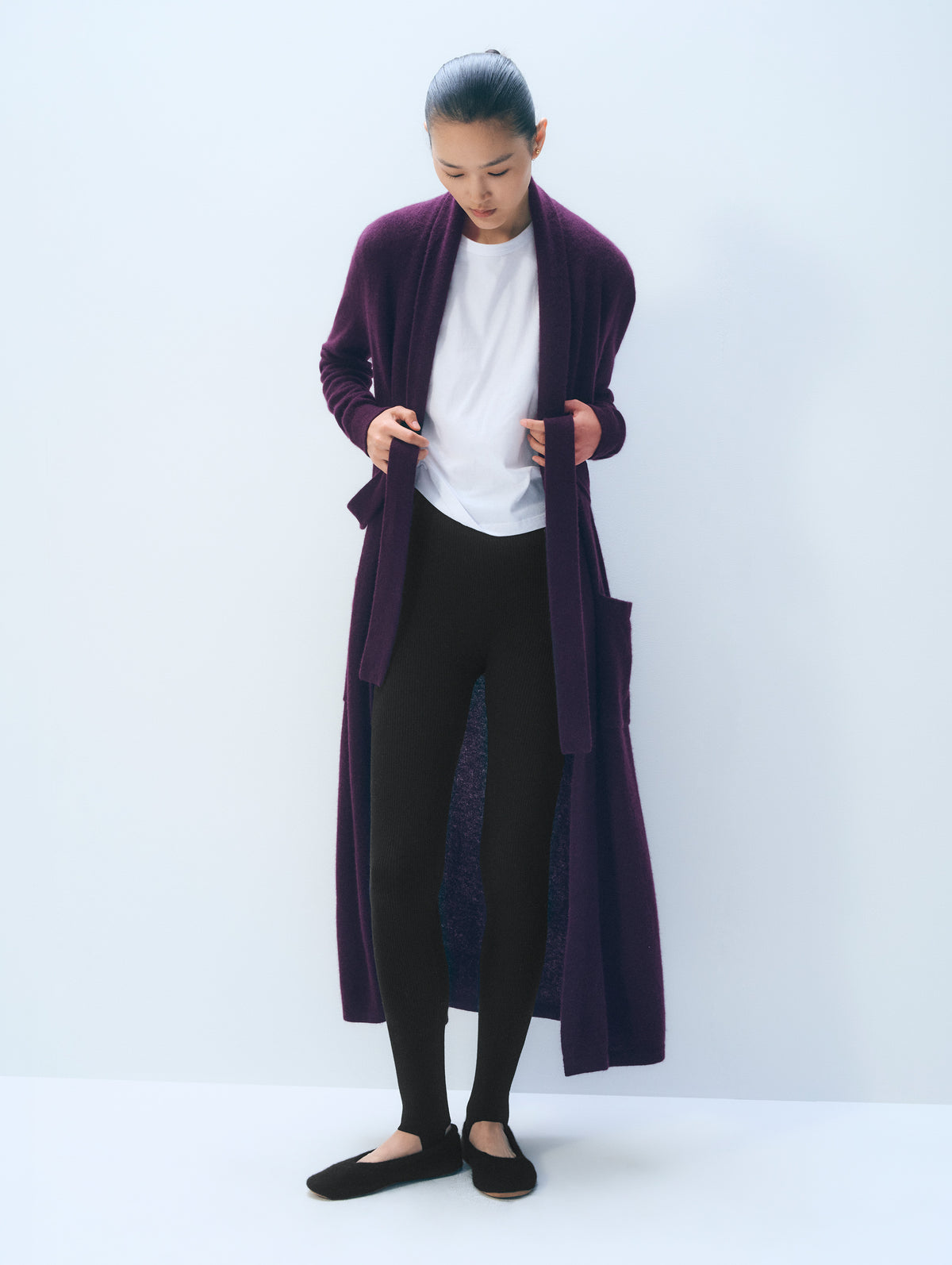 Cashmere Ballet Slipper | Black