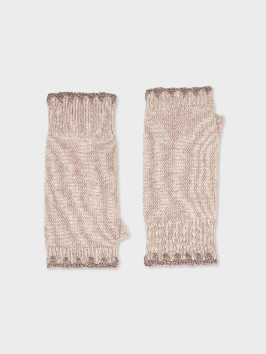 Cashmere Crochet Trim Arm Warmer
