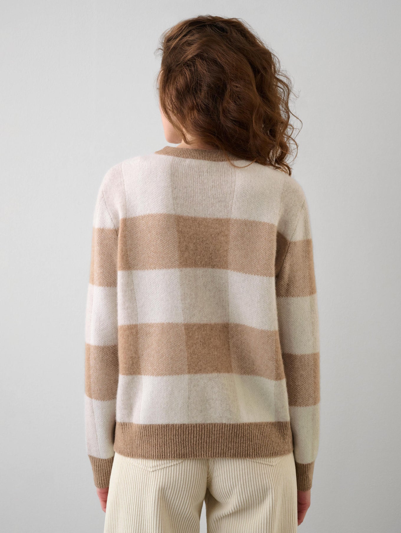 Cashmere Plaid Crewneck