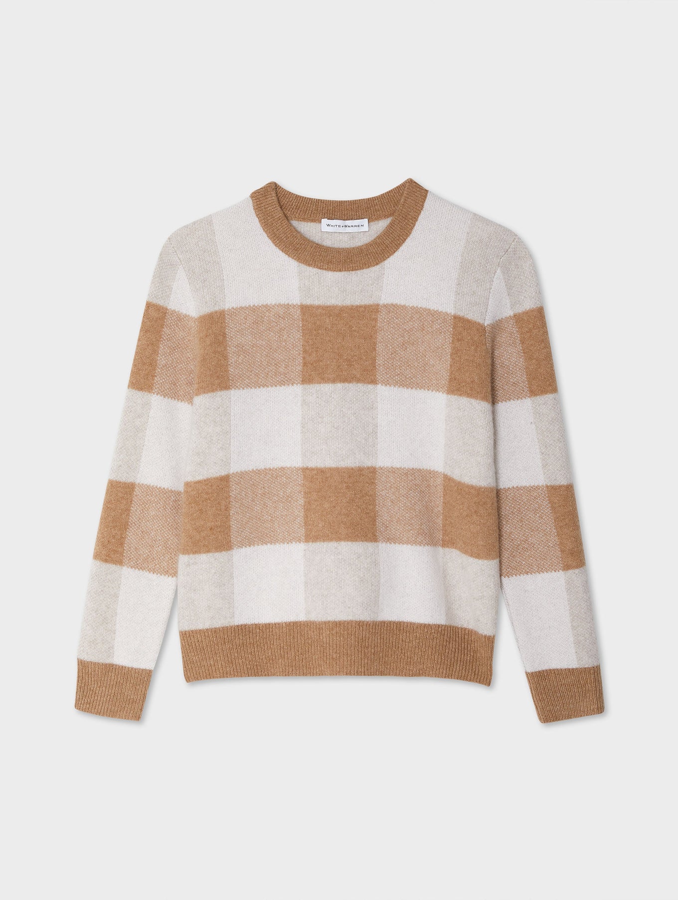 Cashmere Plaid Crewneck