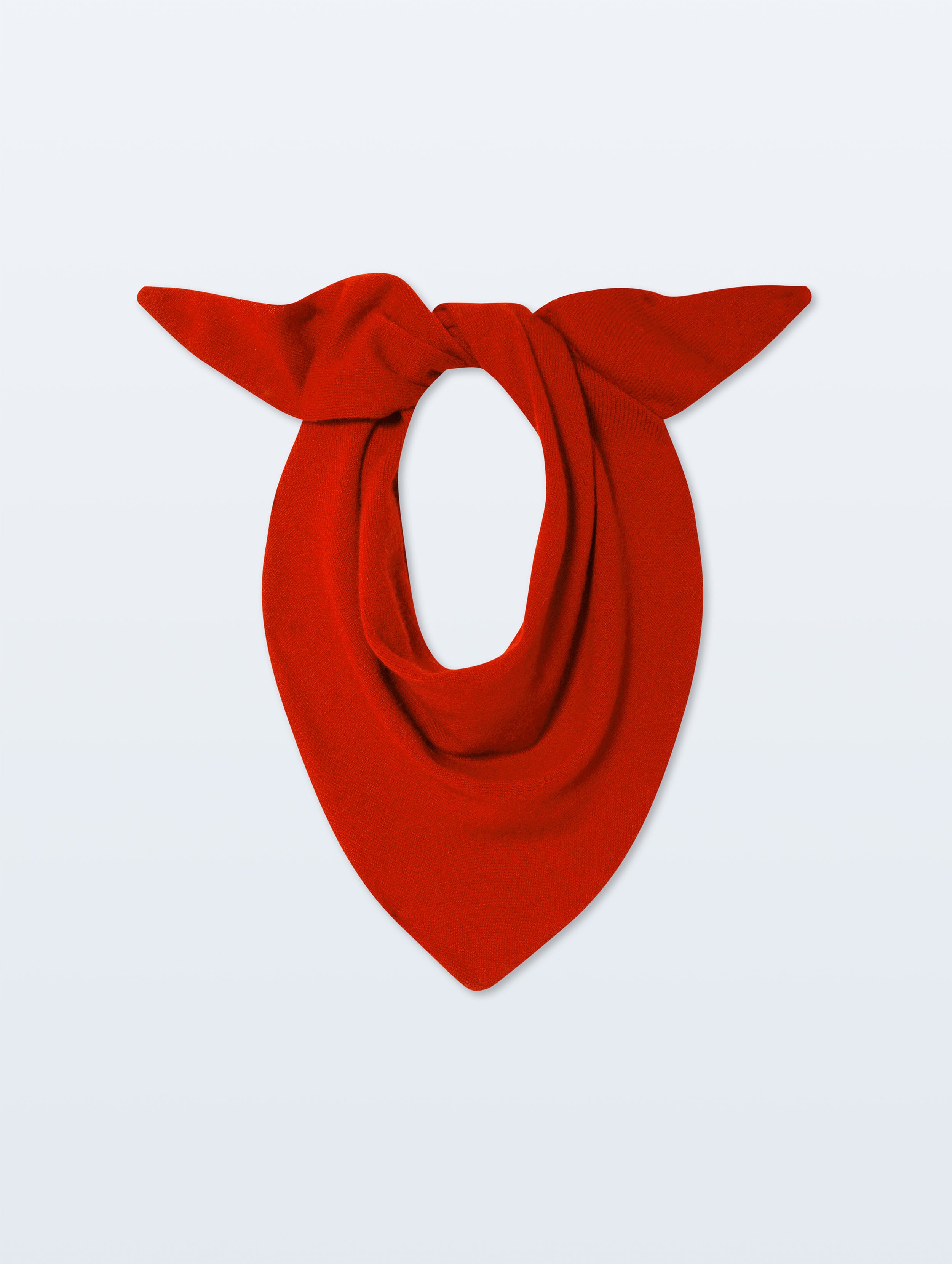 Cashmere Neckerchief | Tomato Red