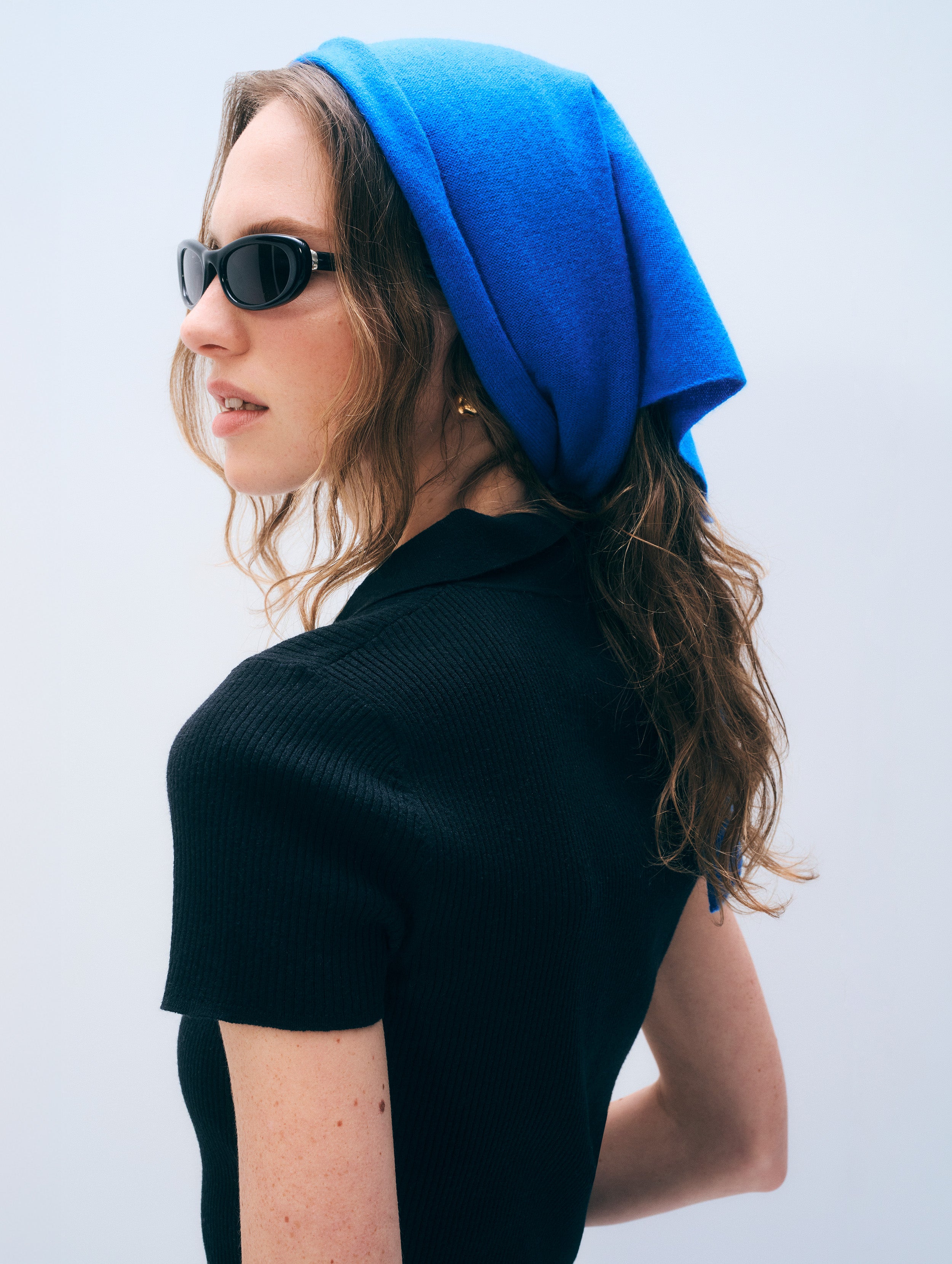 Cashmere Neckerchief | Bright Azure