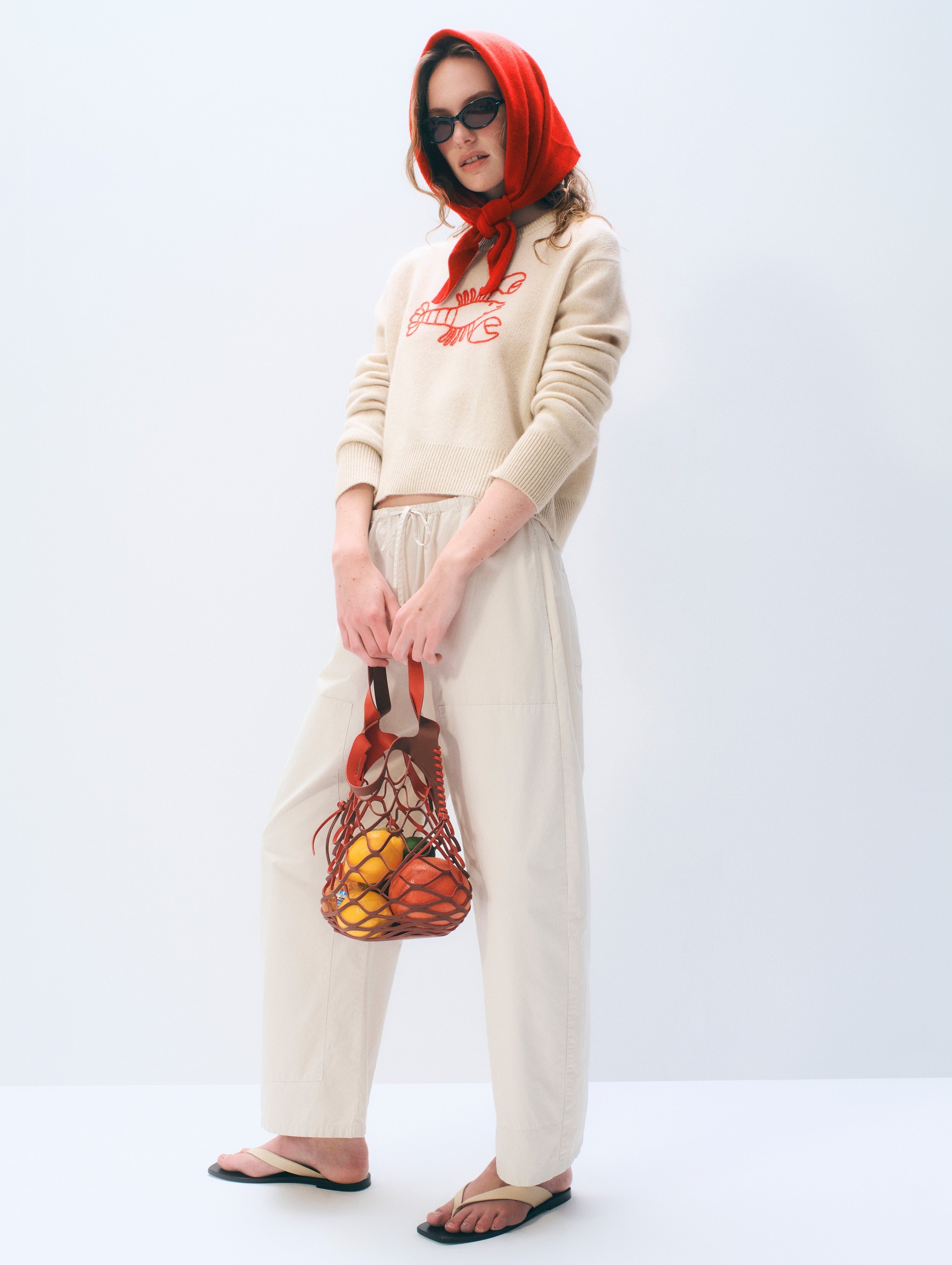Cashmere Neckerchief | Tomato Red