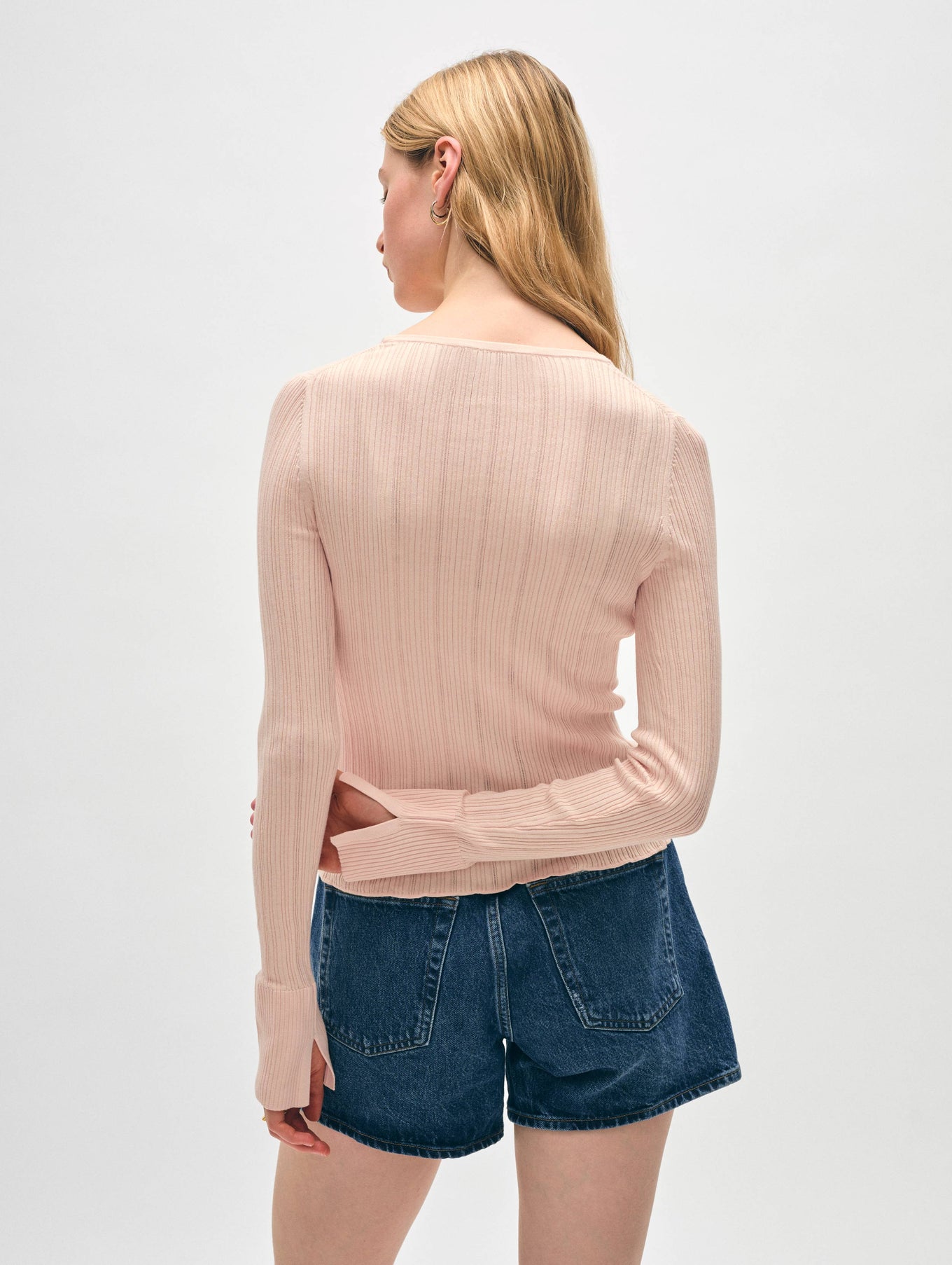 Organic Cotton Ribbed Wide Cuff Top
