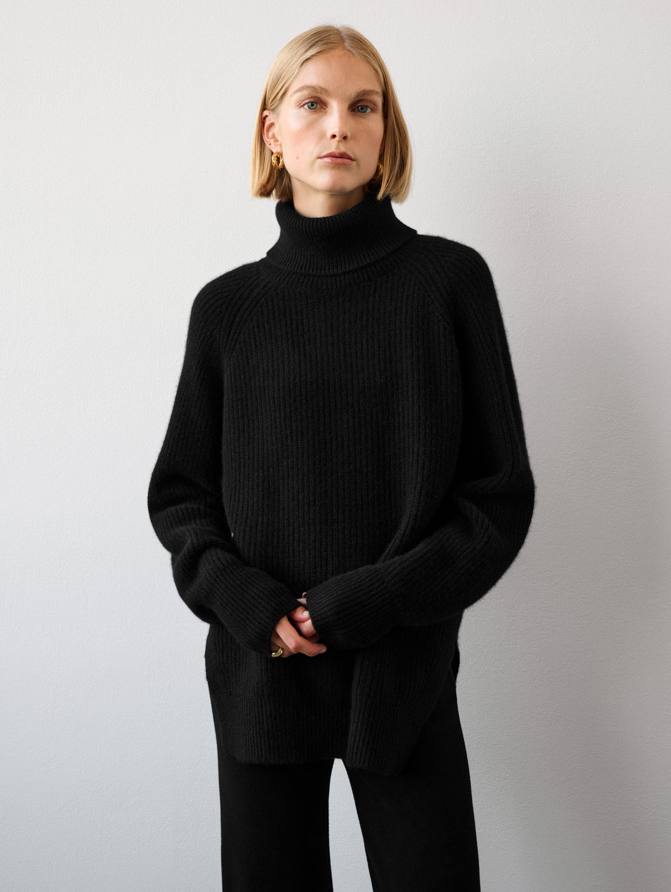 Cashmere Luxe Ribbed Turtleneck