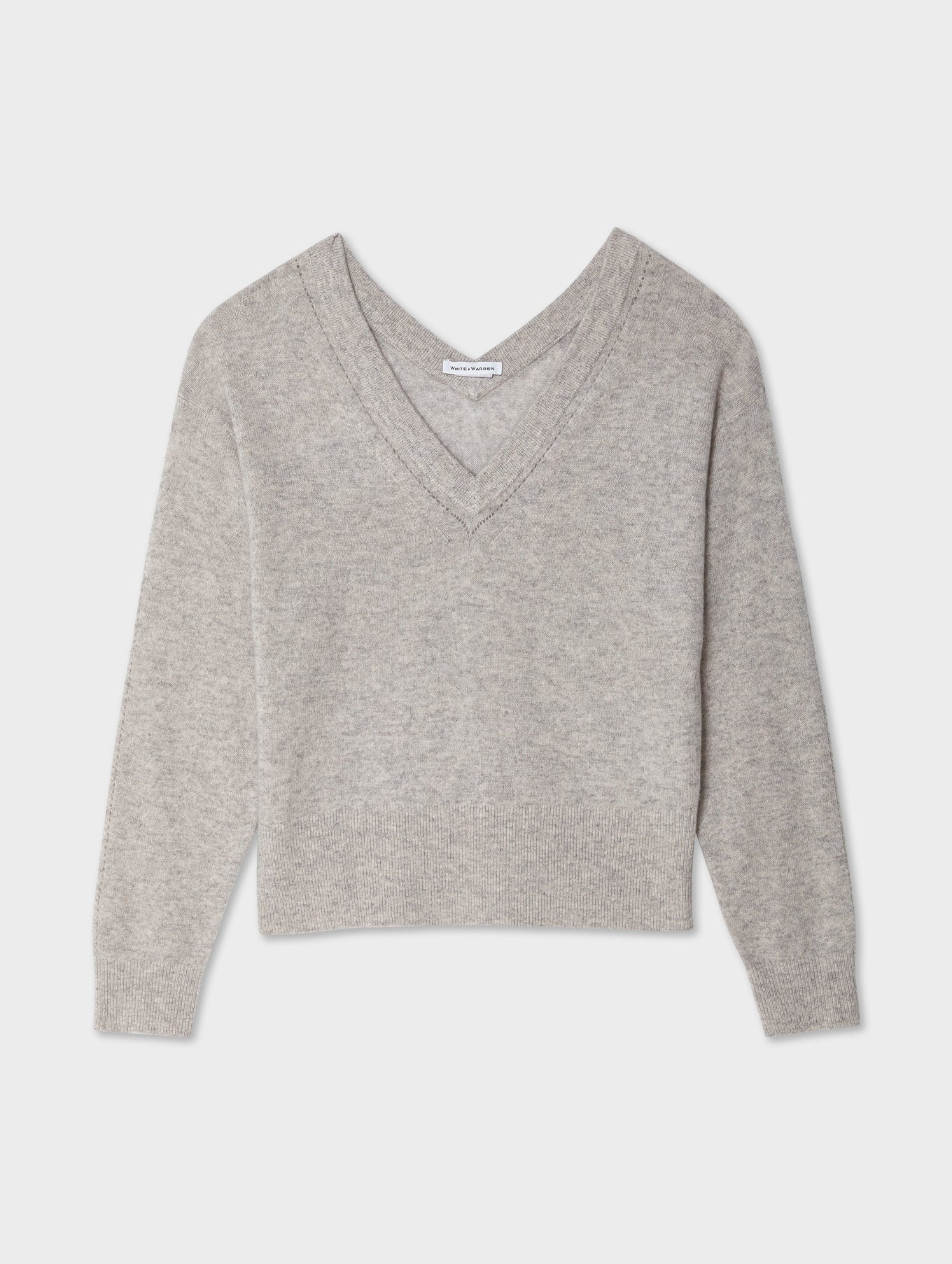 Cashmere Double V Neck