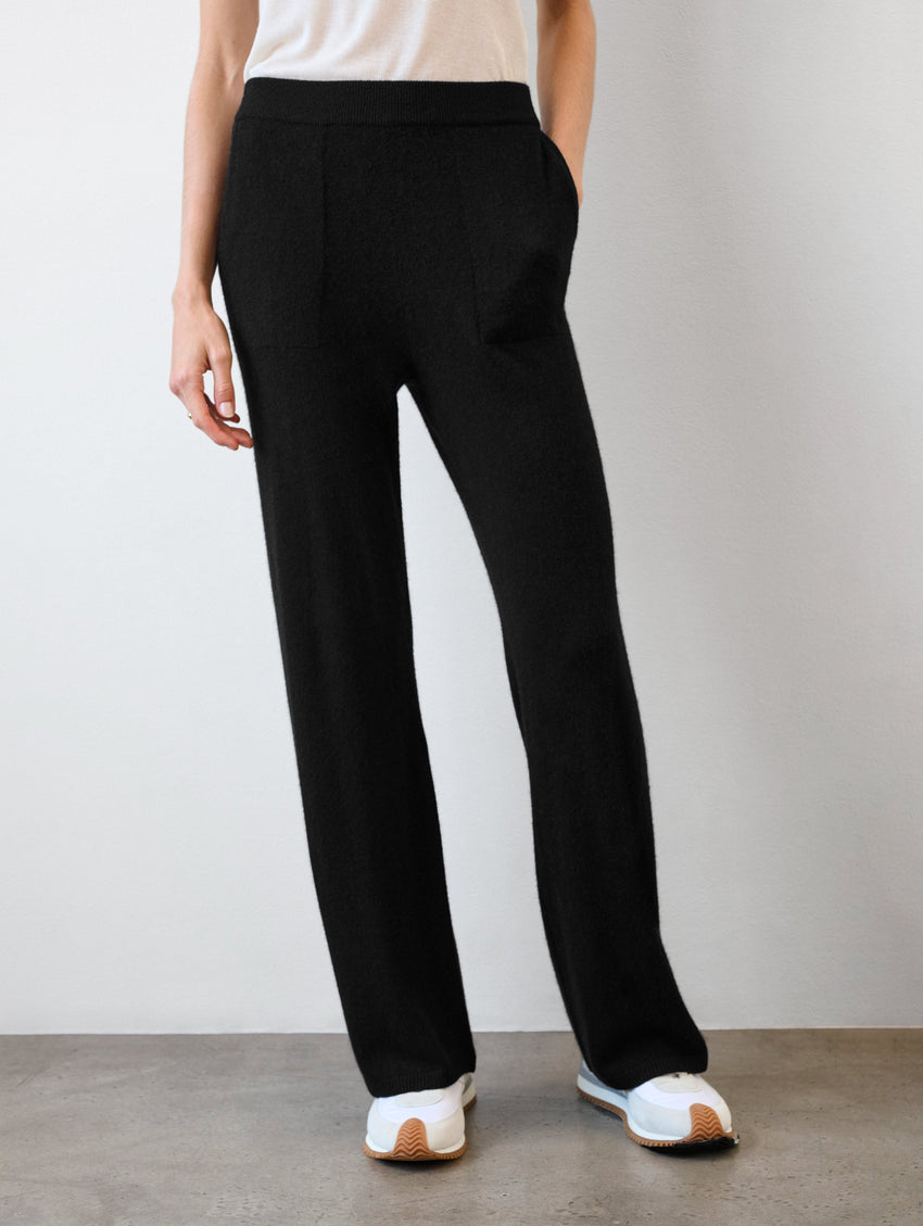 Cashmere Wide Leg Pant