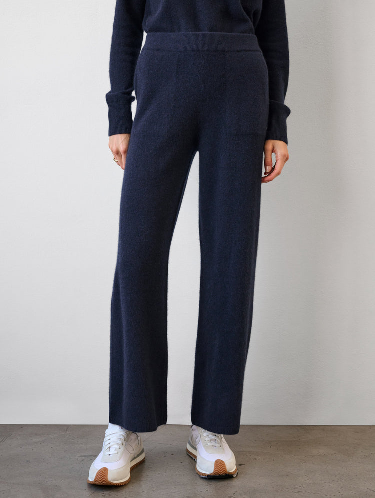 Cashmere Wide Leg Pant