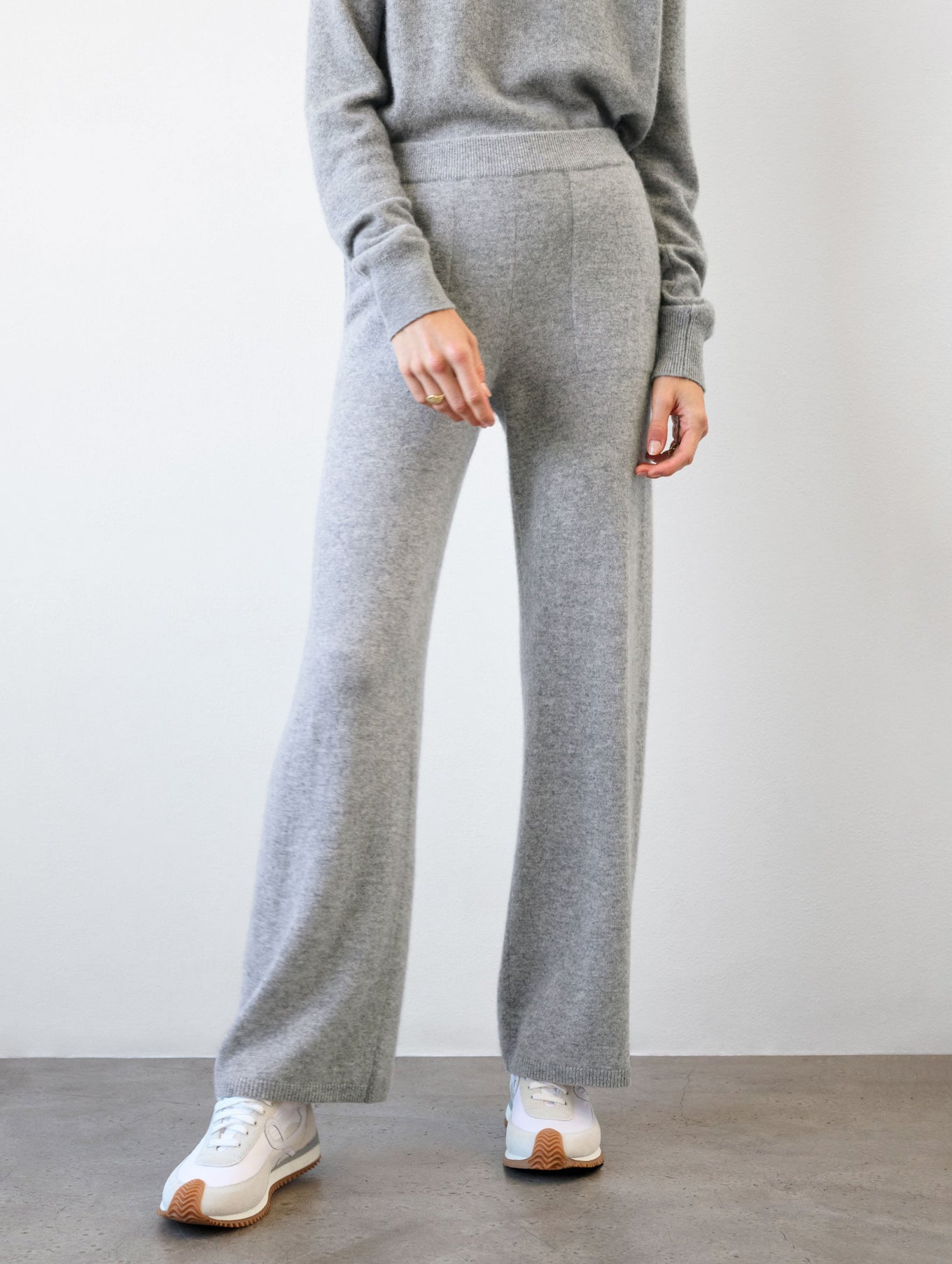 Cashmere Wide Leg Pant