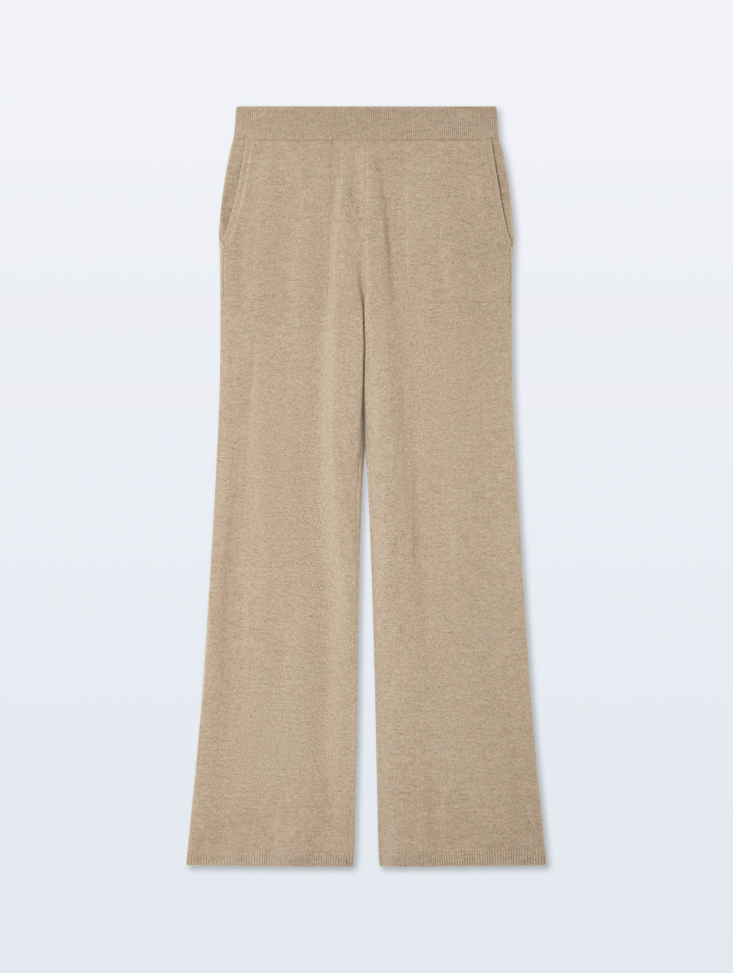 Cashmere Wide Leg Pant | Taupe Heather