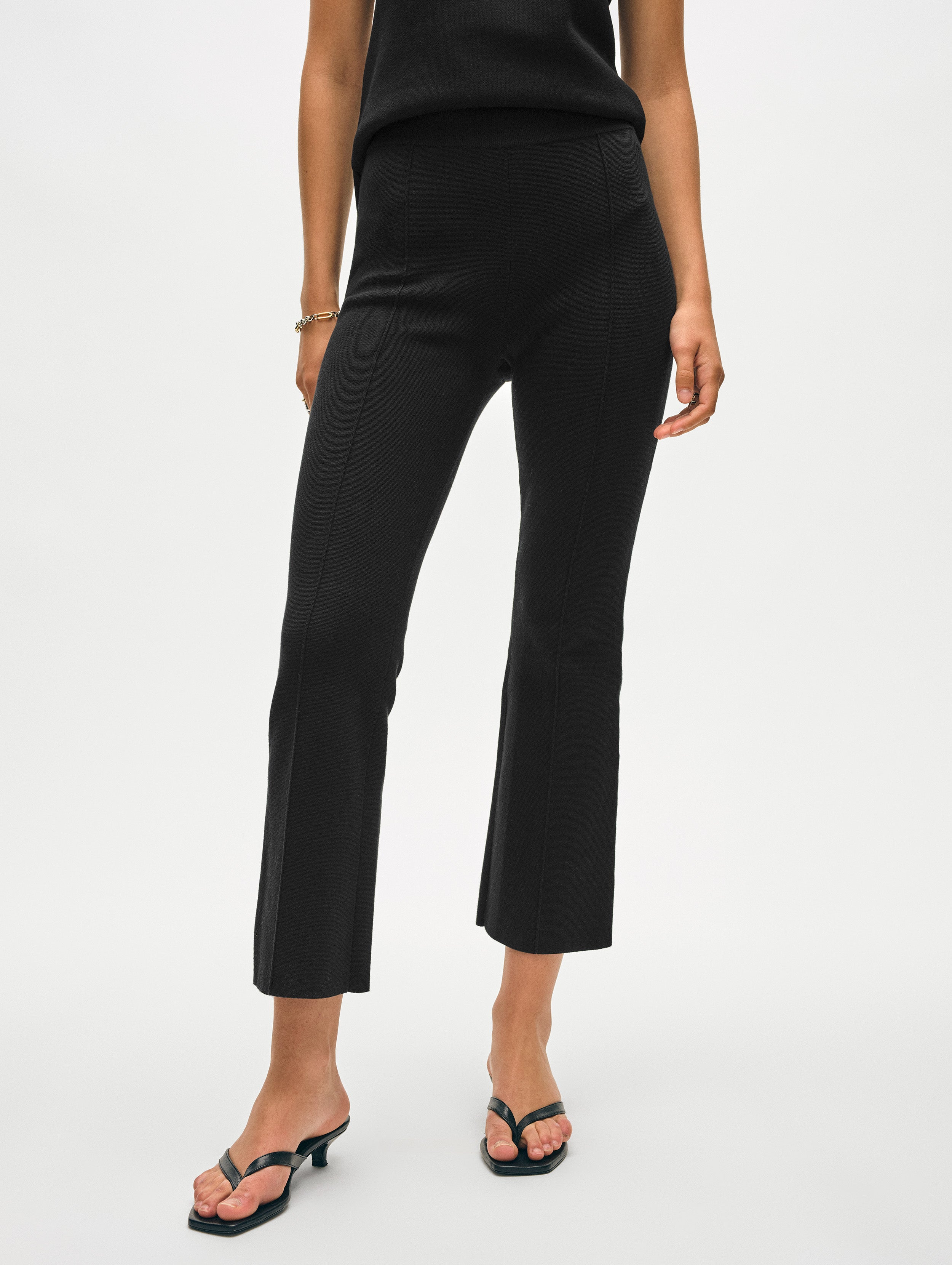 Superfine Organic Cotton Kick Flare Pant – White + Warren
