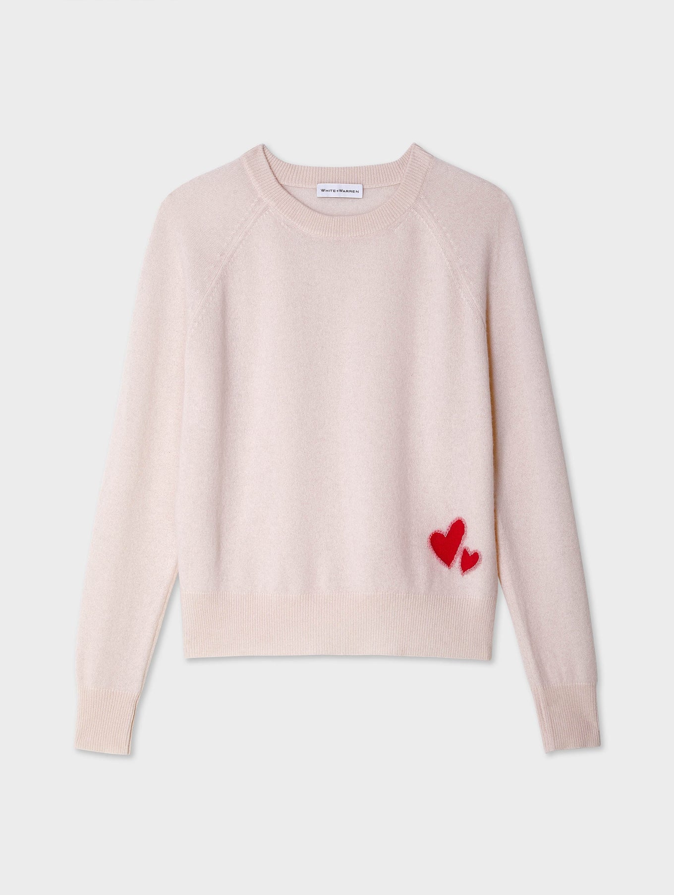 Cashmere Embroidered Heart Sweatshirt
