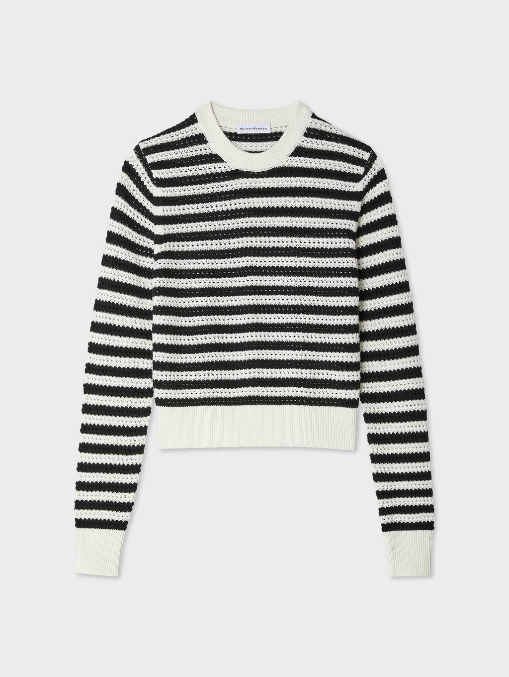 Black and white crew neck outlet