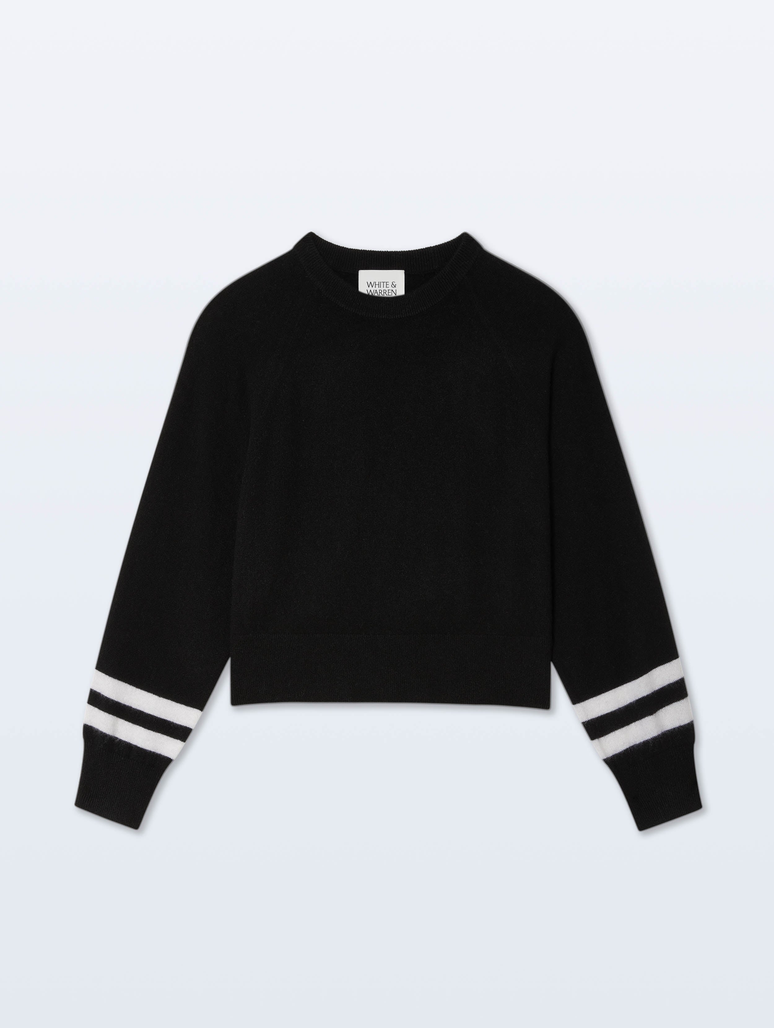 Cashmere Easy Sweatshirt | Black/Soft White