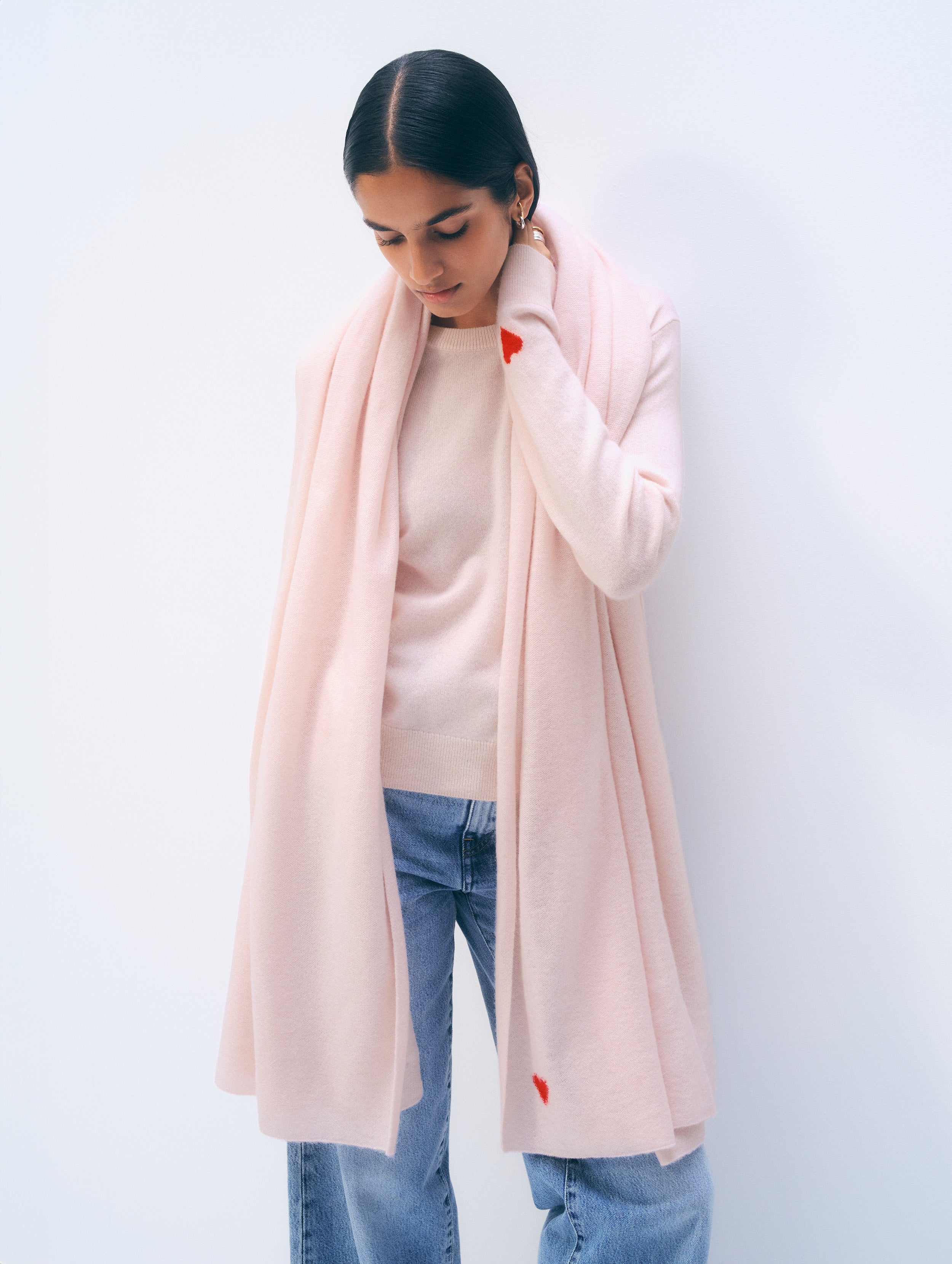 Cashmere Mini Heart Wrap