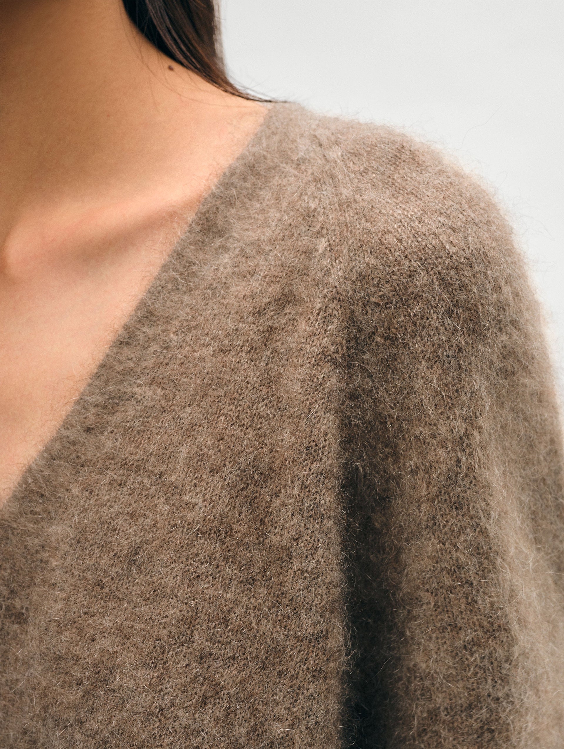 Buy Reiss Gold Vanessa V-Neck Cable Knit Jumper from Next USA