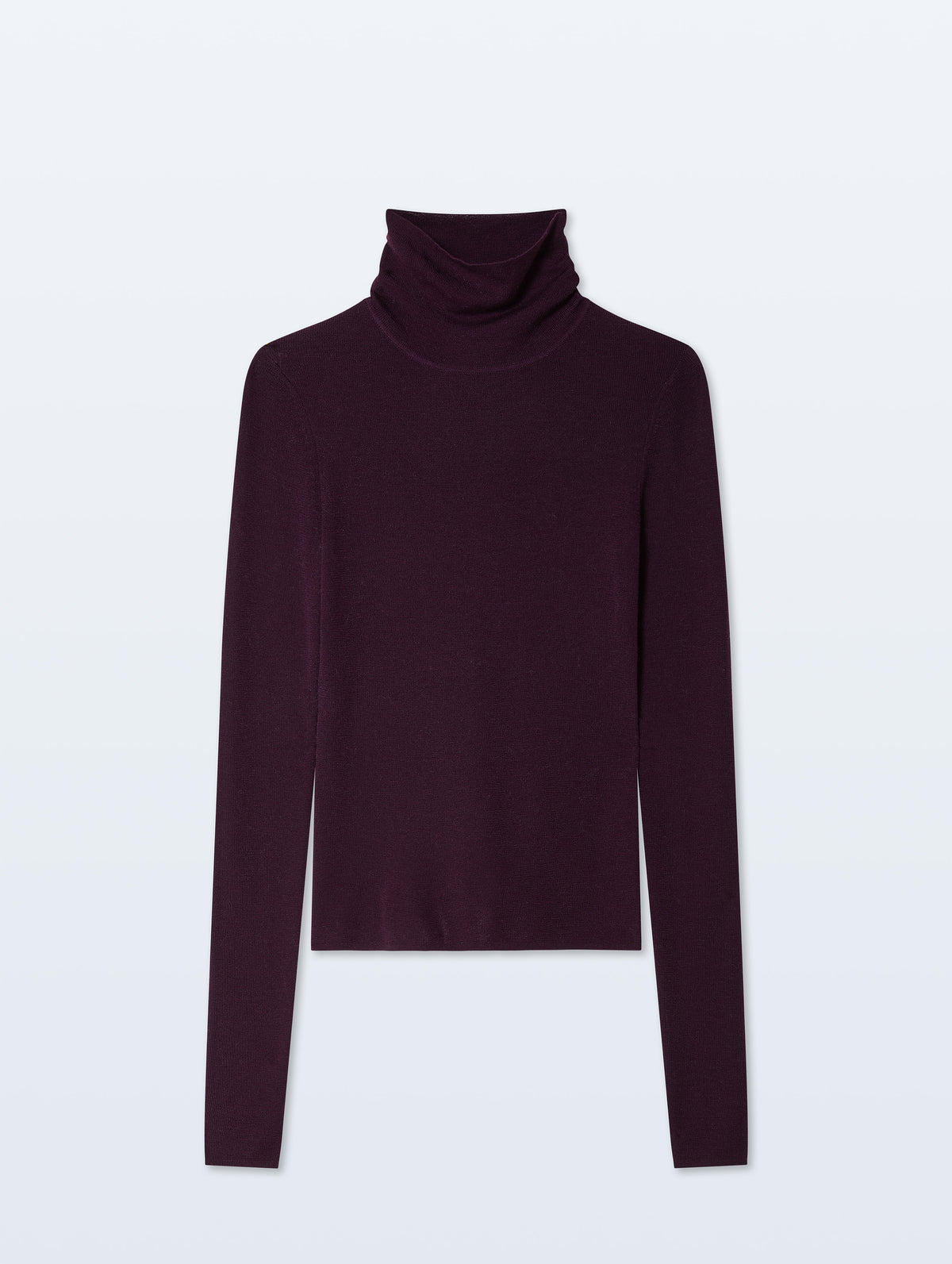 Superfine Merino Turtleneck | Deep Mulberry