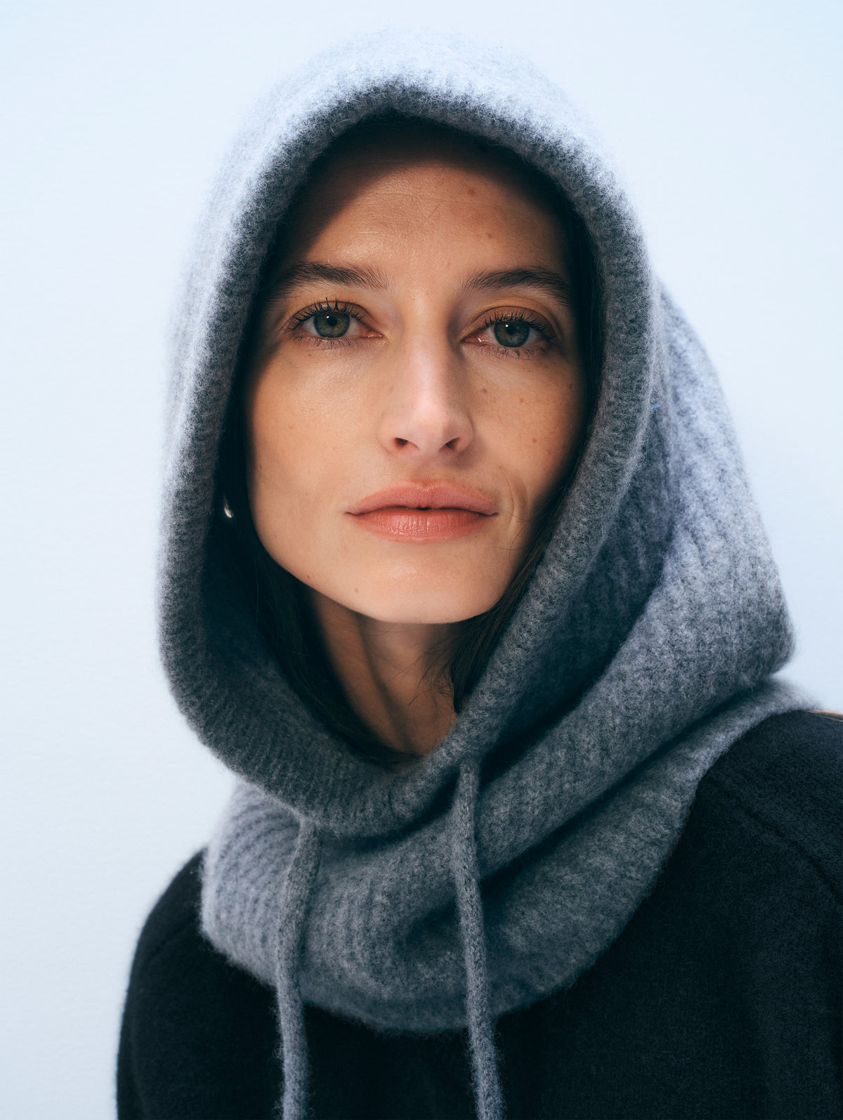 Cashmere Ribbed Balaclava