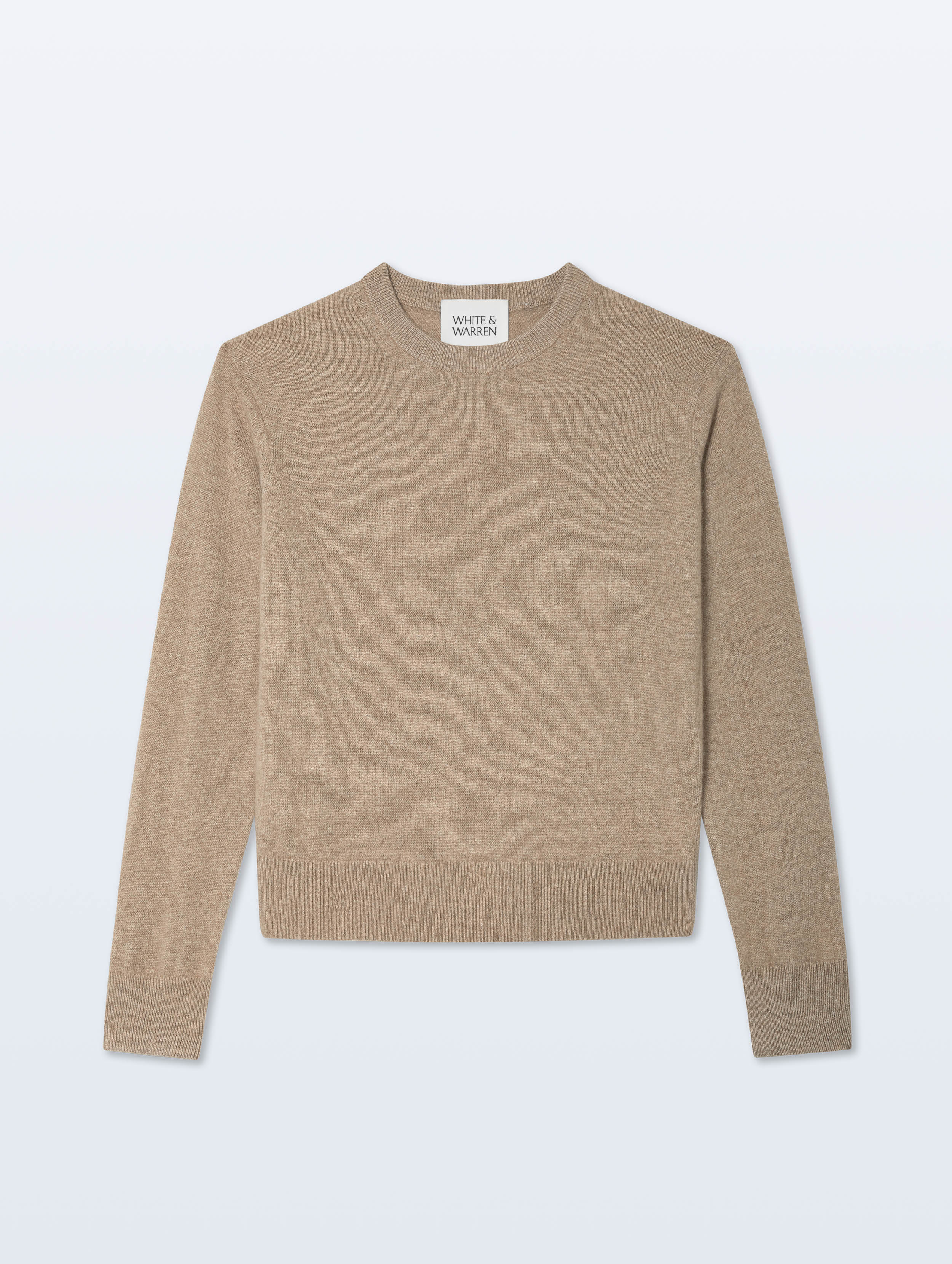 Cashmere Crewneck | Taupe Heather