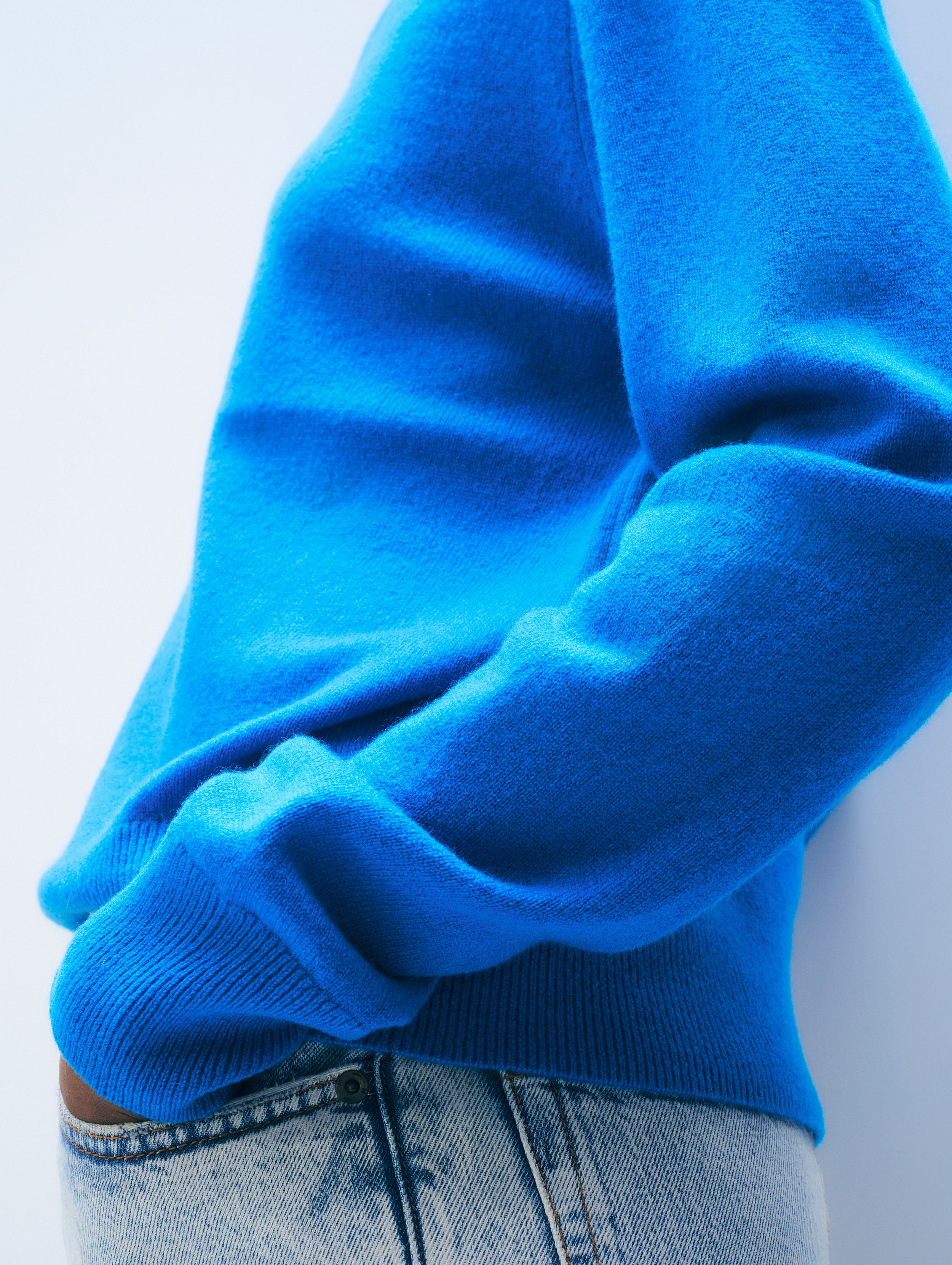 Cashmere Crew | Bright Azure