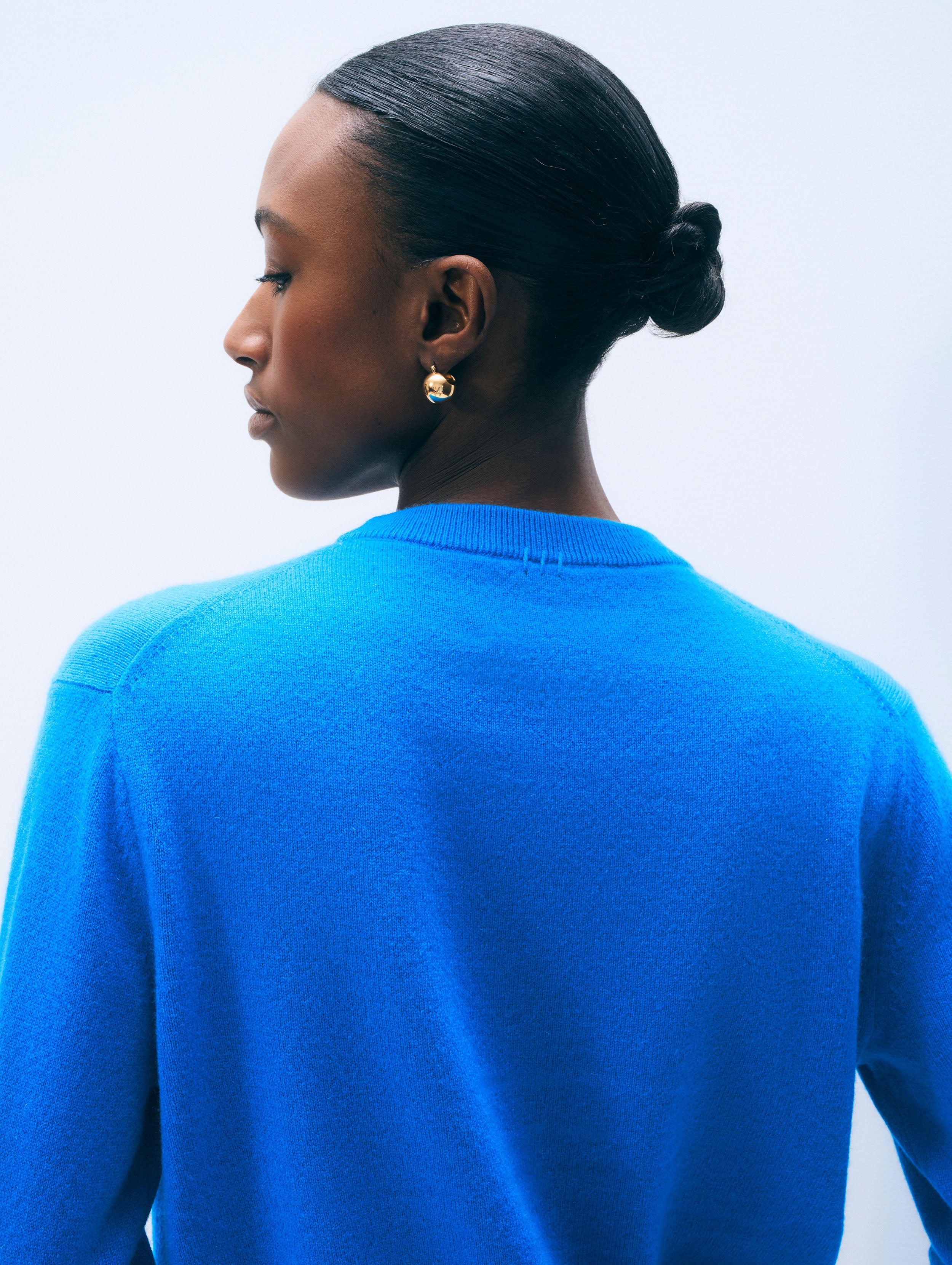 Cashmere Crewneck | Bright Azure