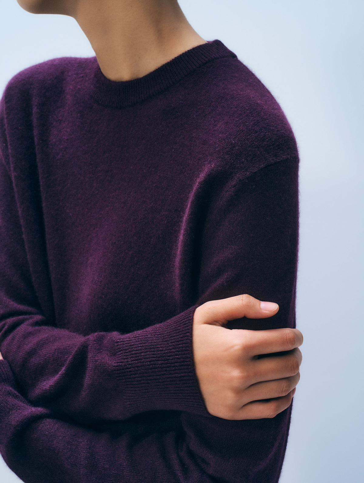 Cashmere Crew | Deep Plum