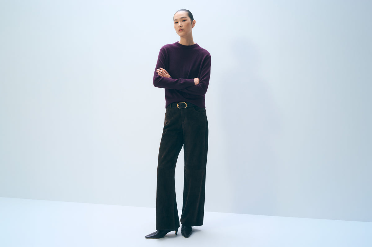 Cashmere Crew | Deep Plum