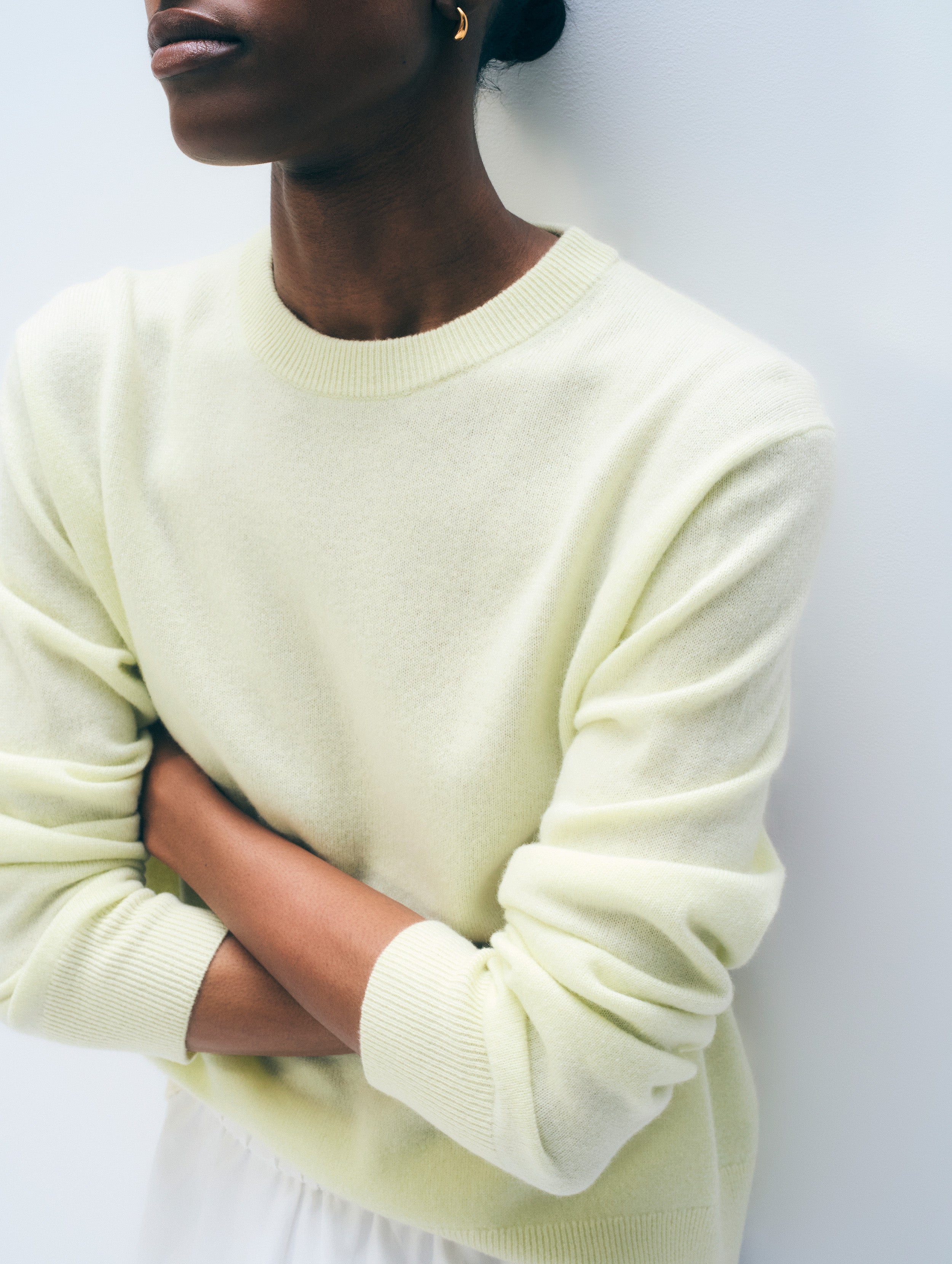 Cashmere Crewneck | Pale Pistachio