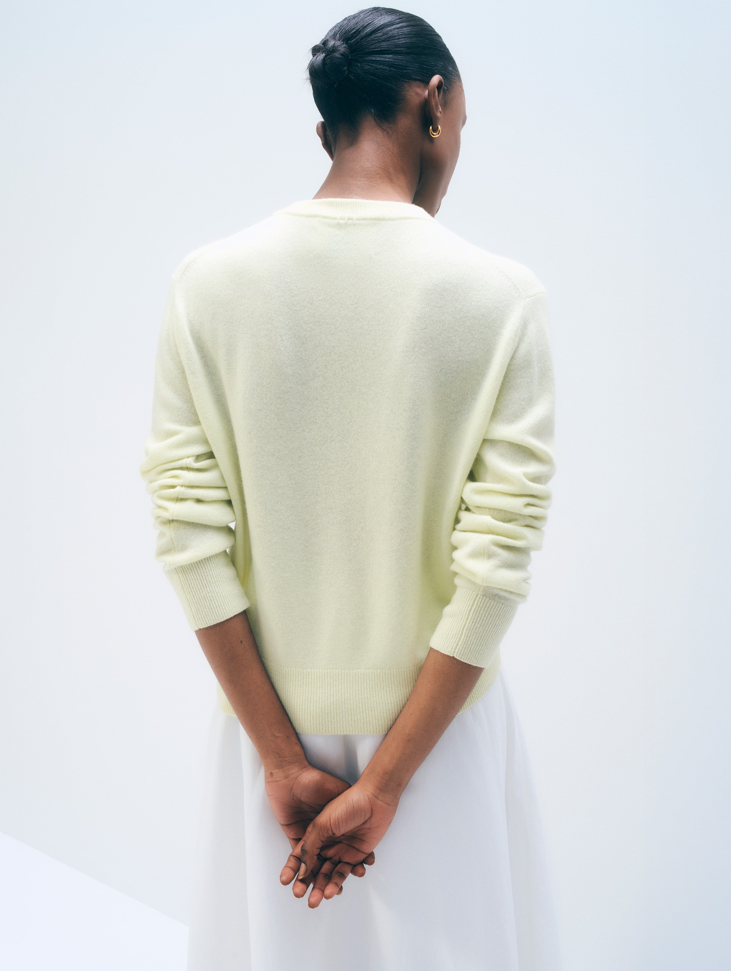 Cashmere Crewneck | Pale Pistachio