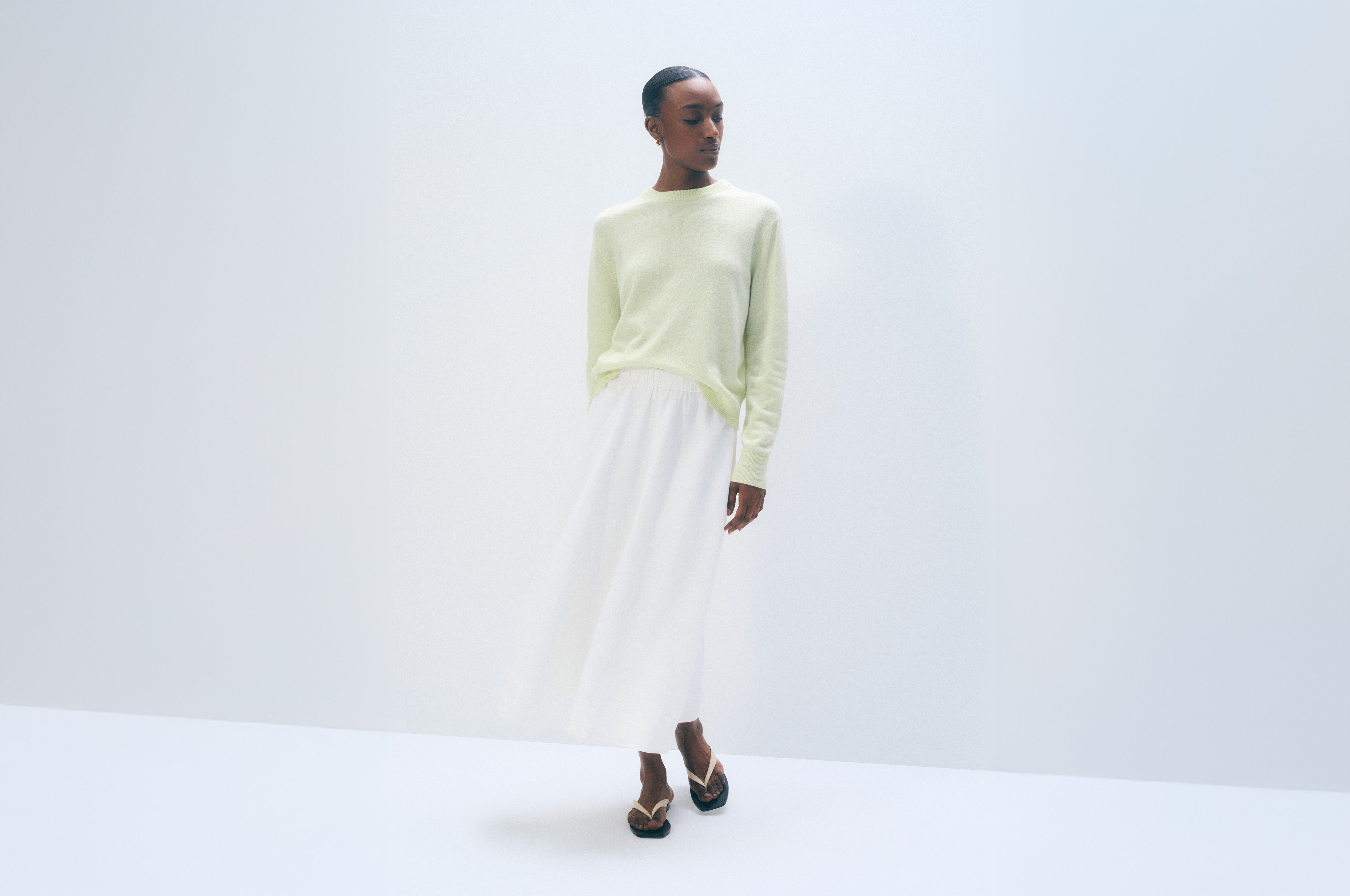 Cashmere Crewneck | Pale Pistachio
