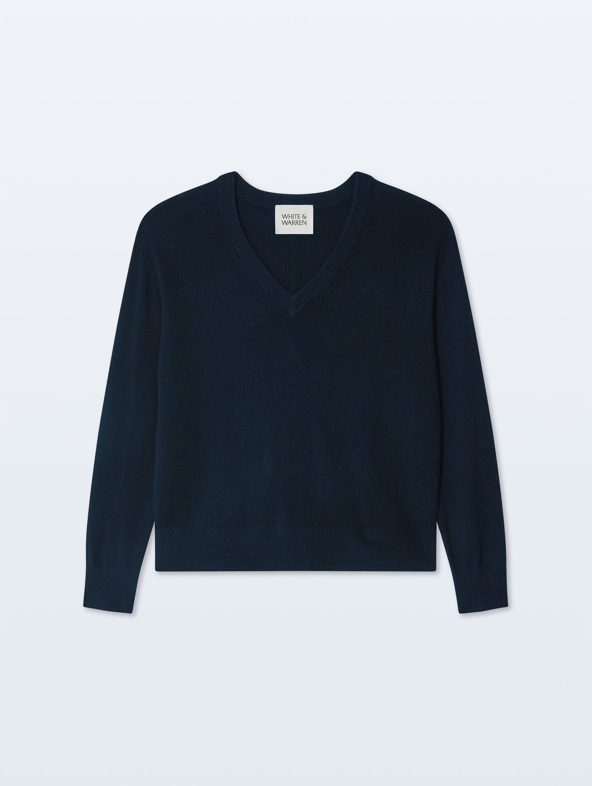 Cashmere V Neck | Deep Navy