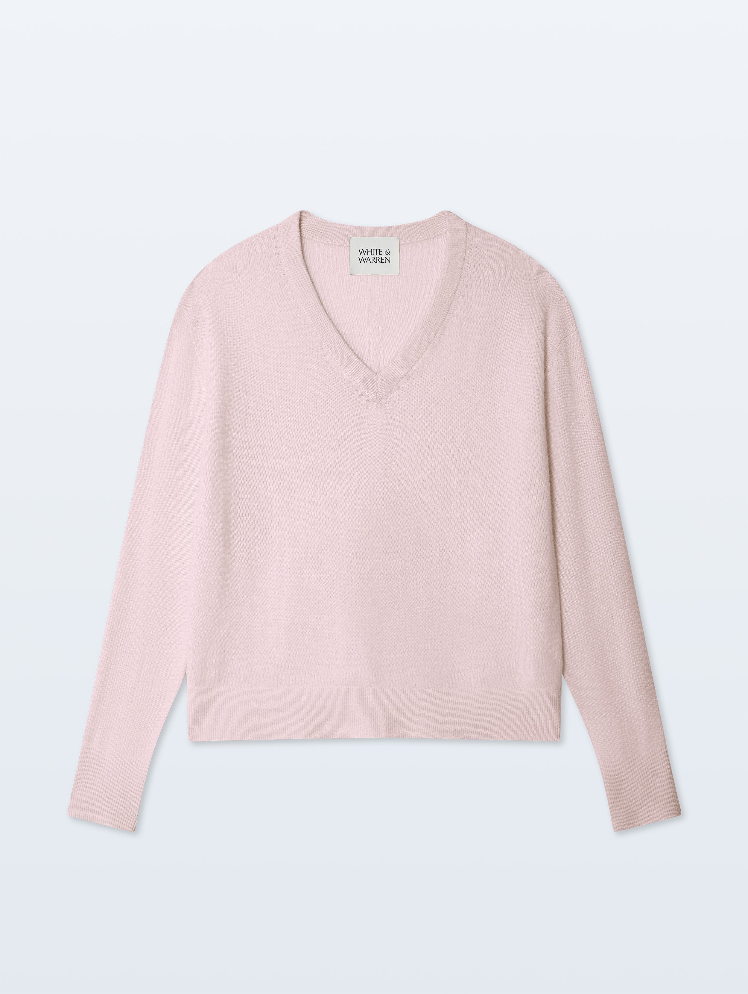 Cashmere V Neck | Pink Sand