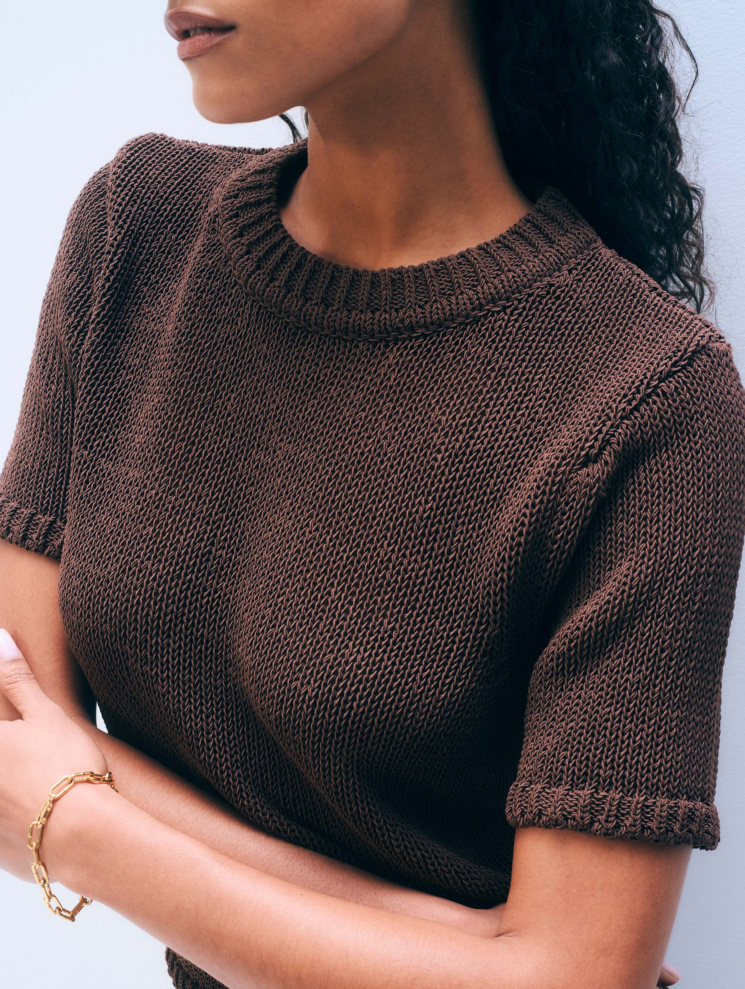 Luxe Cotton T-Shirt | Dark Espresso