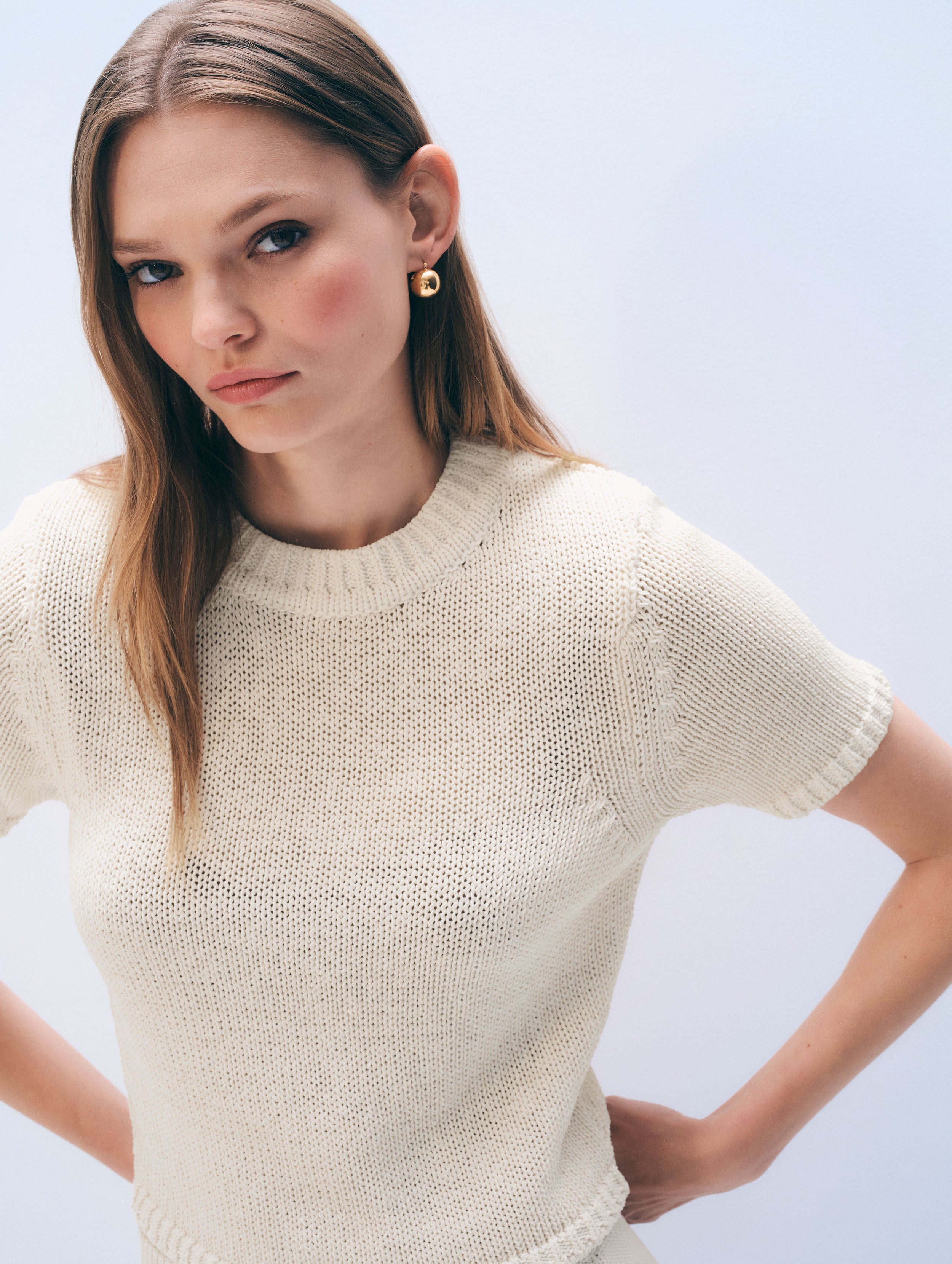 Luxe Cotton T-Shirt | Ecru