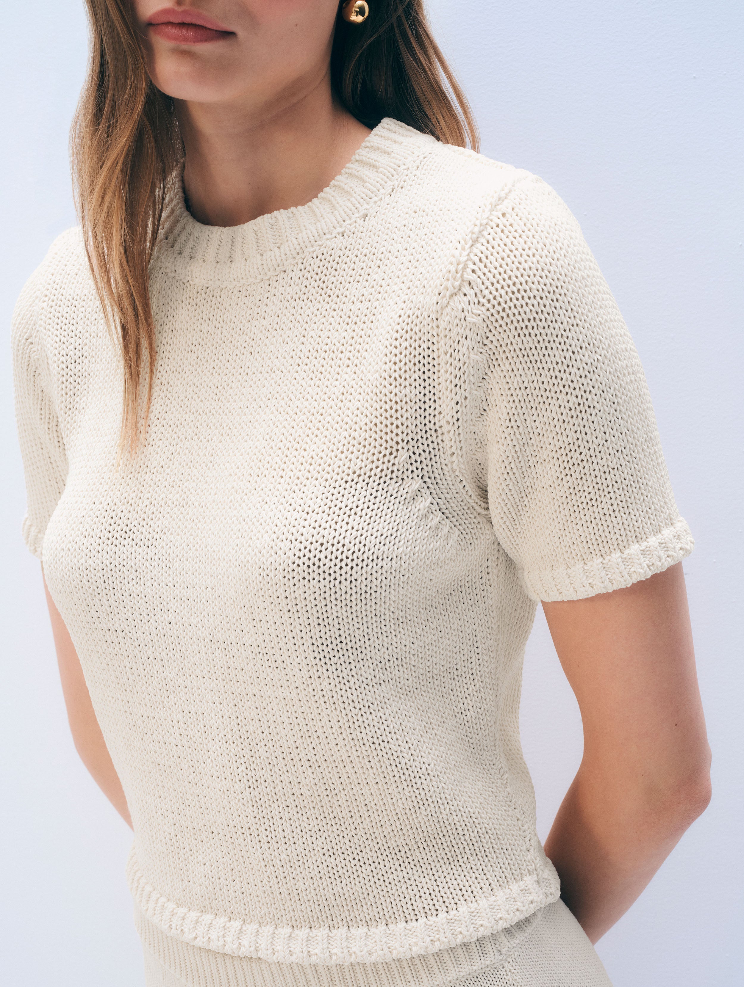 Luxe Cotton T-Shirt | Ecru