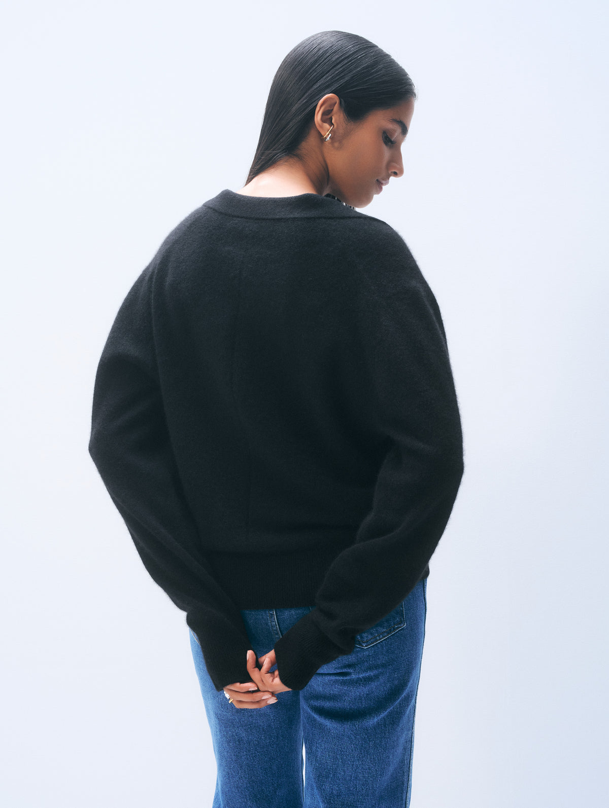 Cashmere Polo | Black