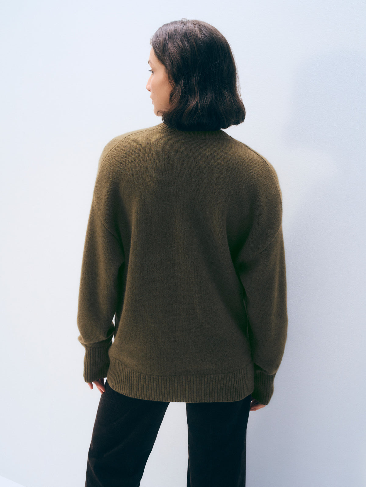 Cashmere Luxe Pocket Cardigan | Deep Olive