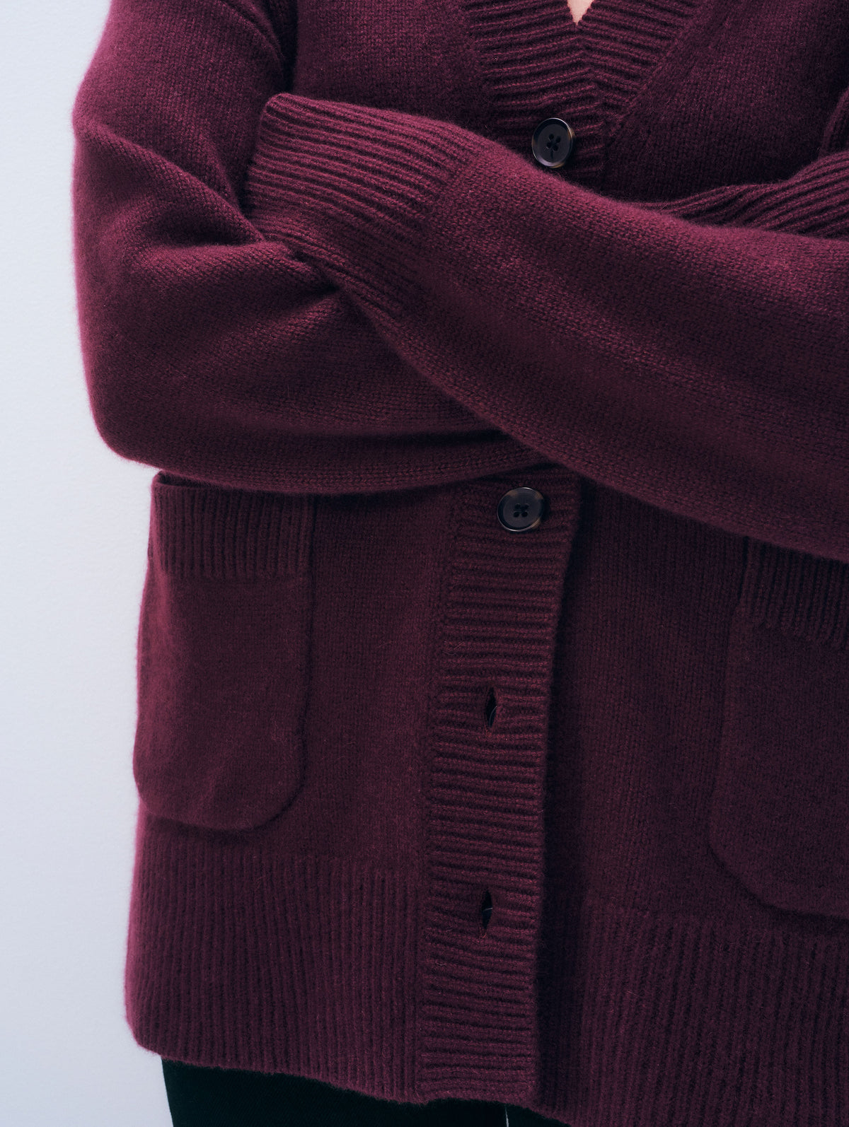 Cashmere Luxe Pocket Cardigan | Sangria