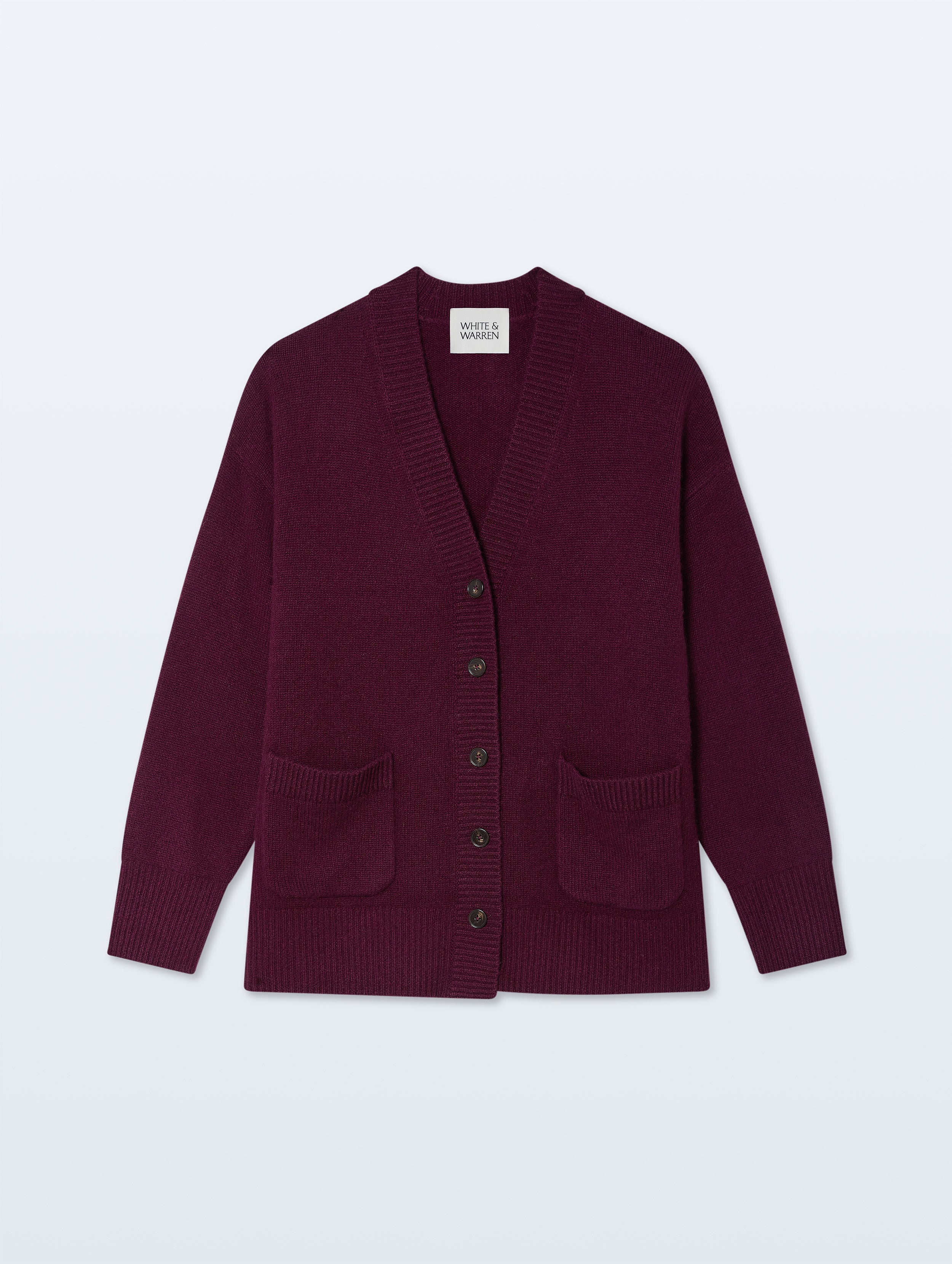 Cashmere Luxe Pocket Cardigan | Sangria