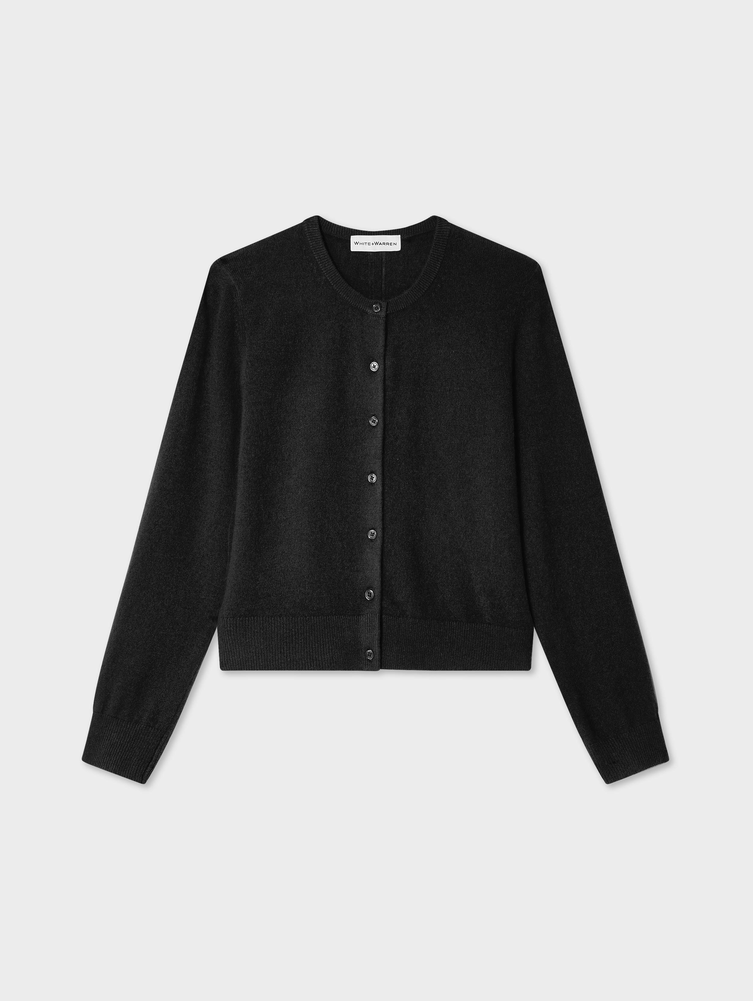 トップス Batoner cashmere crew neck cardigan Cashmere Crewneck Cardigan | Black