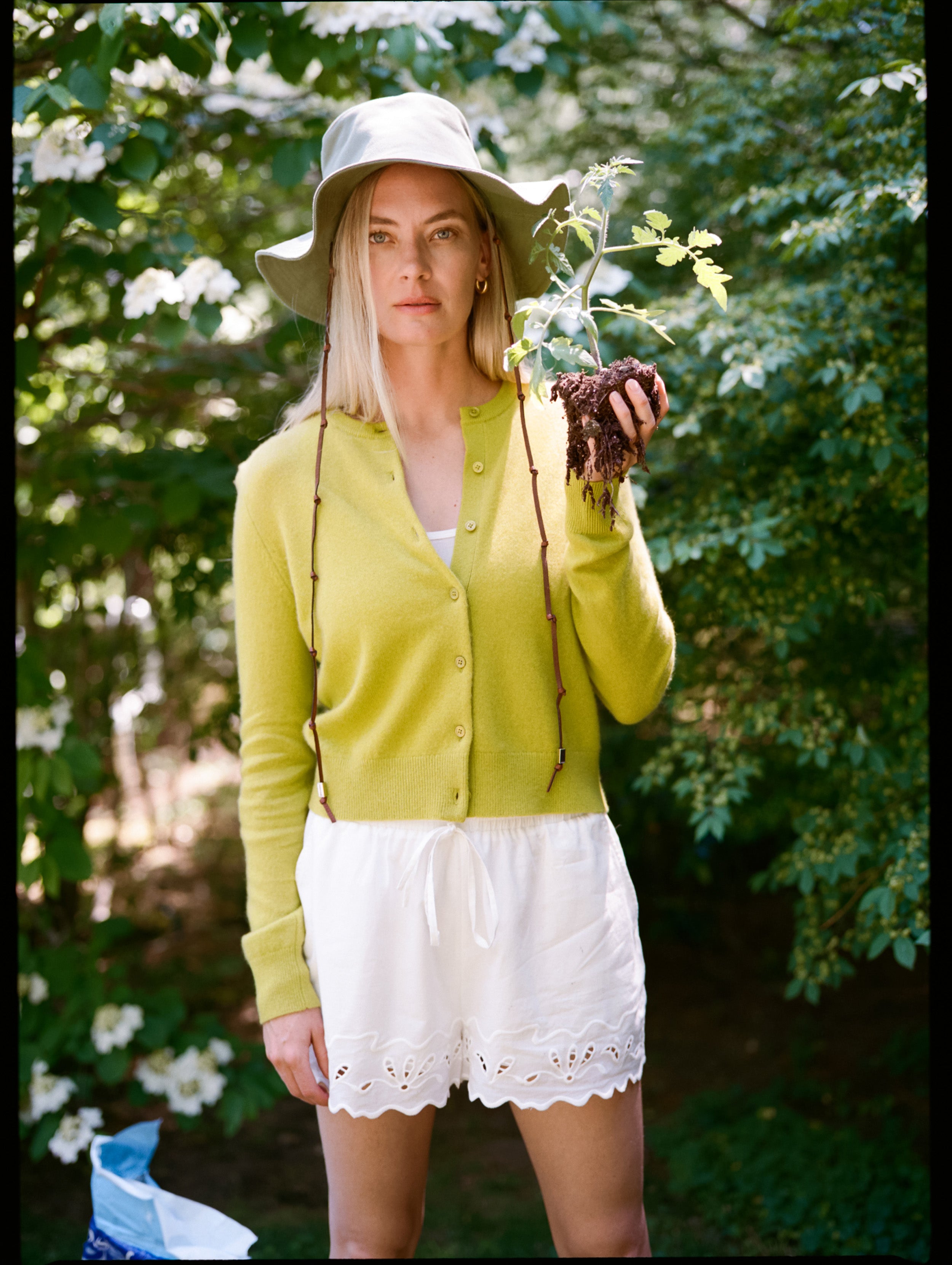 Cashmere Crewneck Cardigan | Citronelle