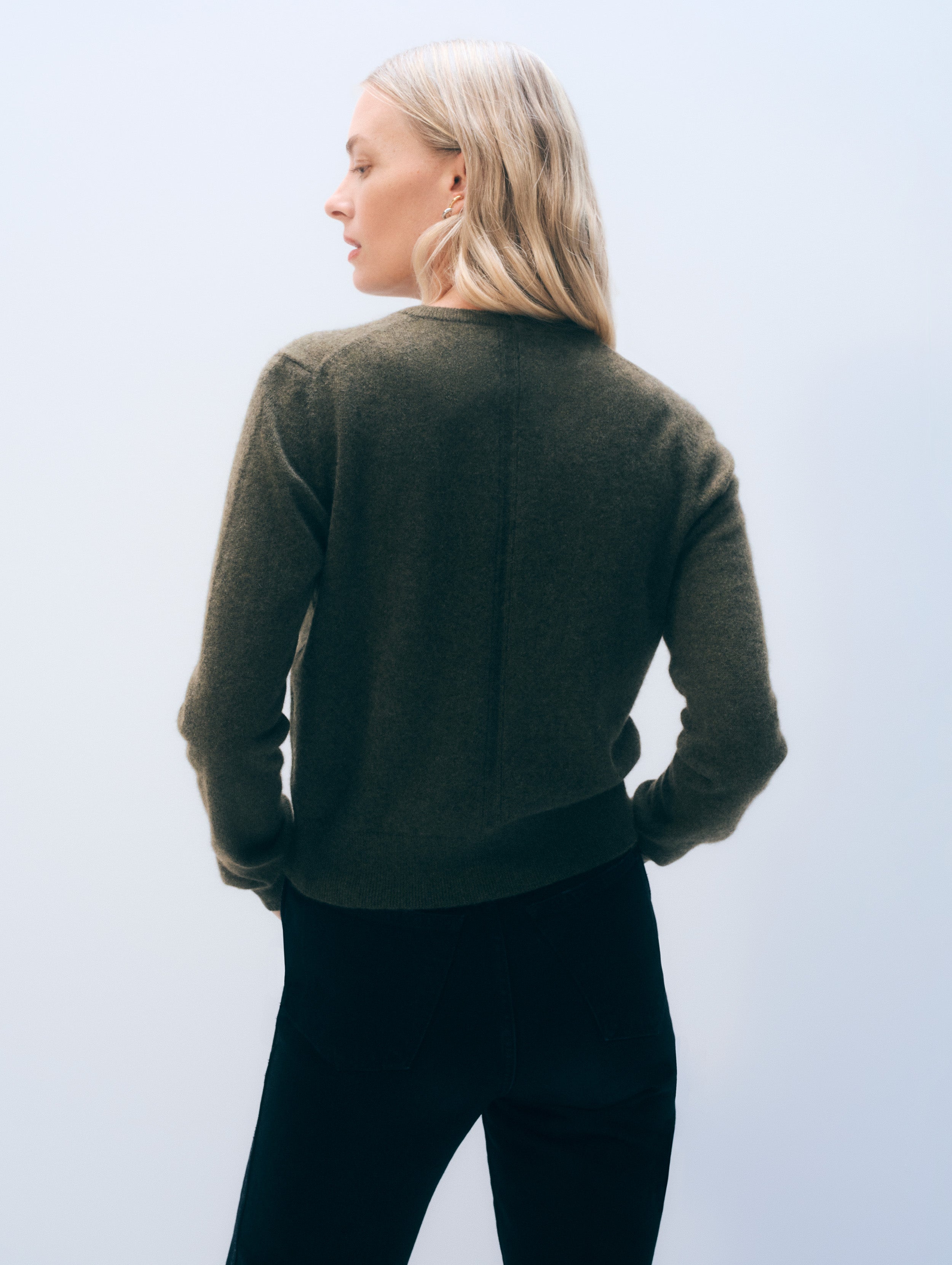 ケ*ン様 チャレンジャーENDWARニット Cashmere Crewneck Cardigan | Thyme Heather