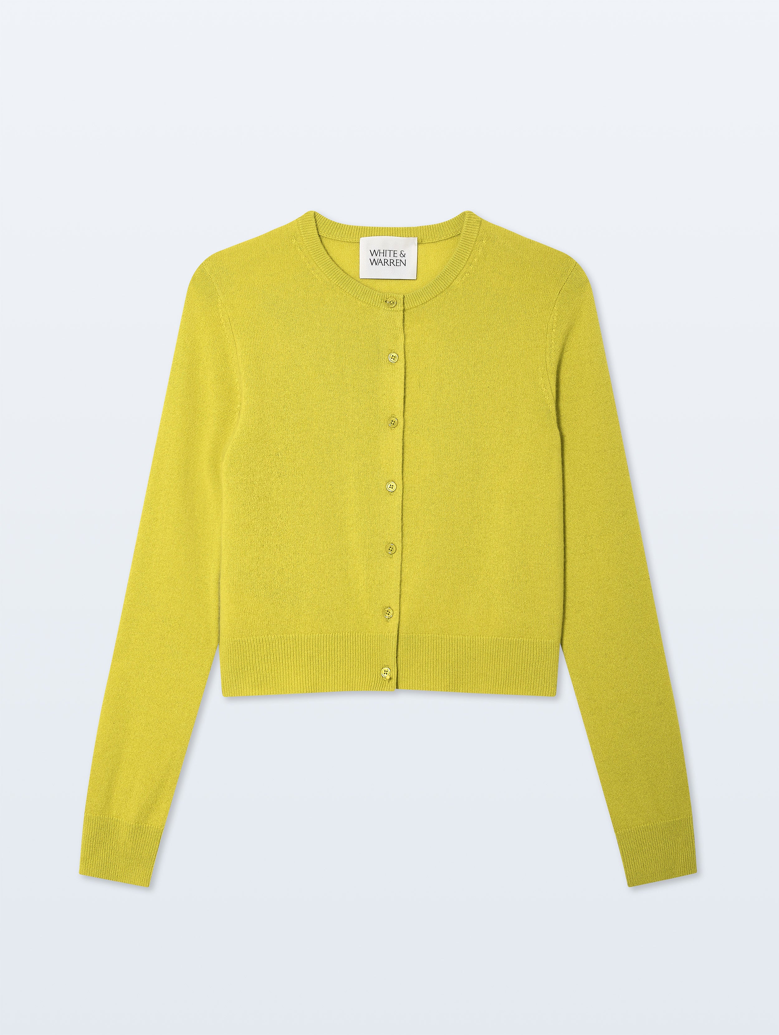 Cashmere Crewneck Cardigan | Citronelle