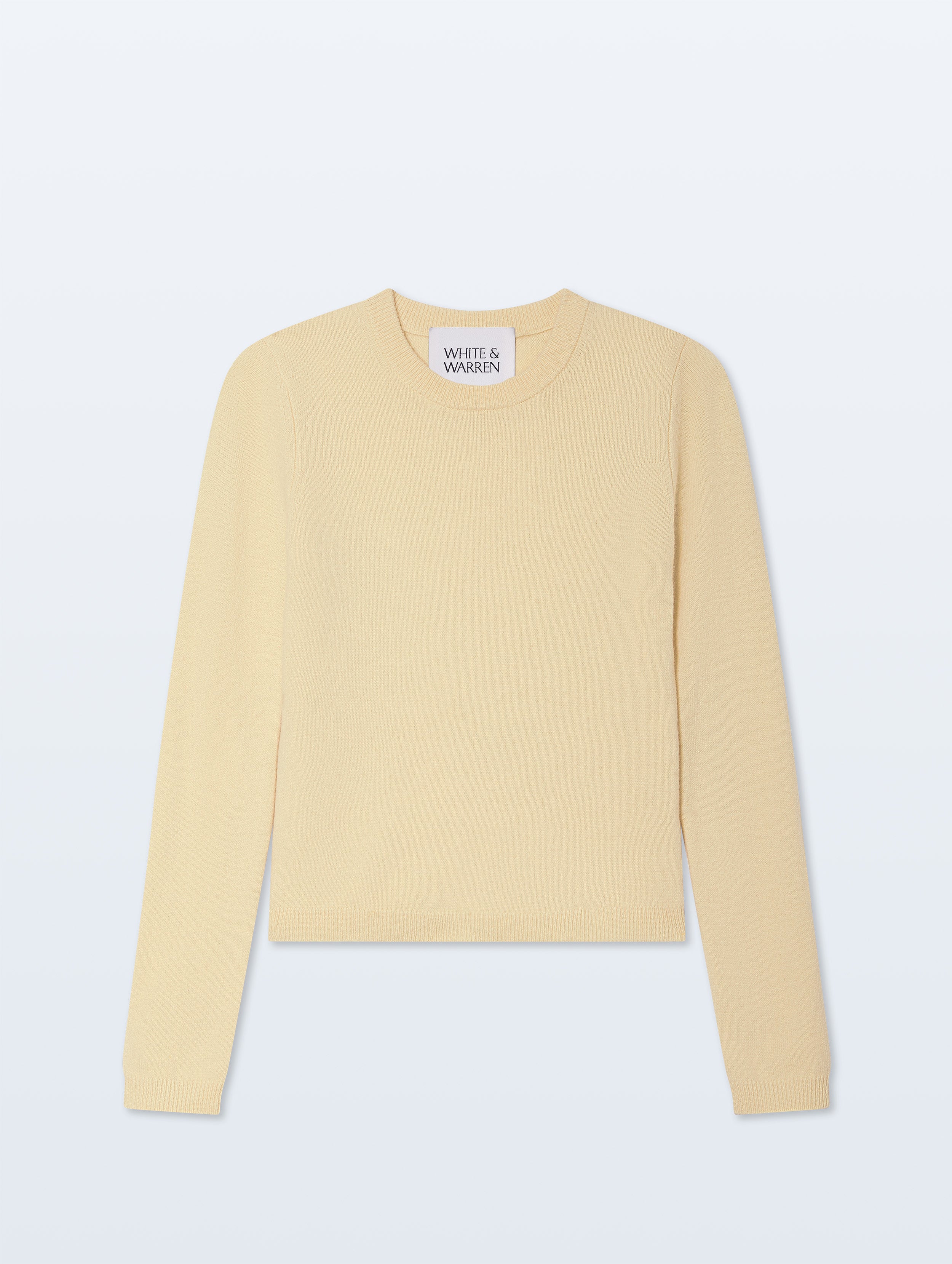 Cashmere Slim Stretch Crewneck | Lemonade