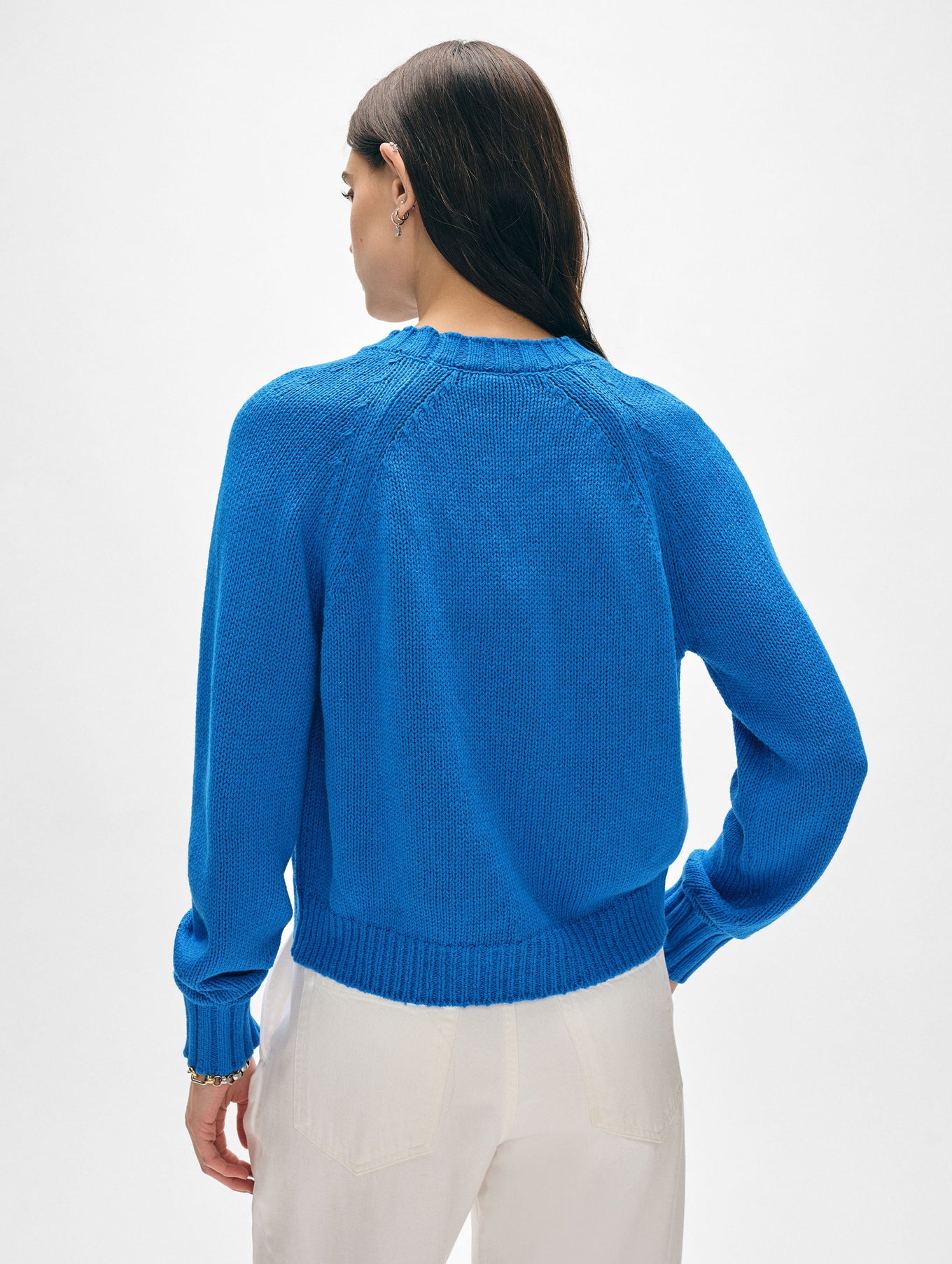 Cotton Linen Crewneck Sweatshirt