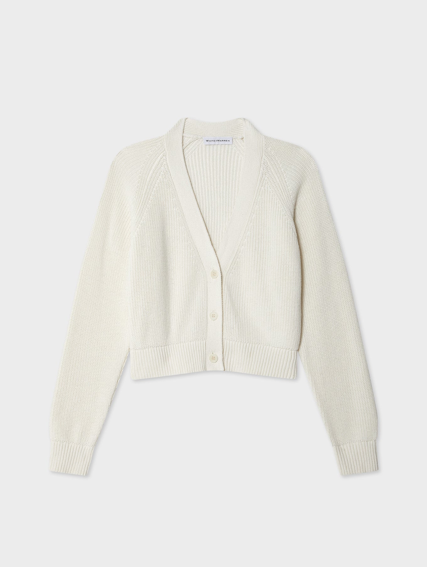 Linen Blend Ribbed Cardigan