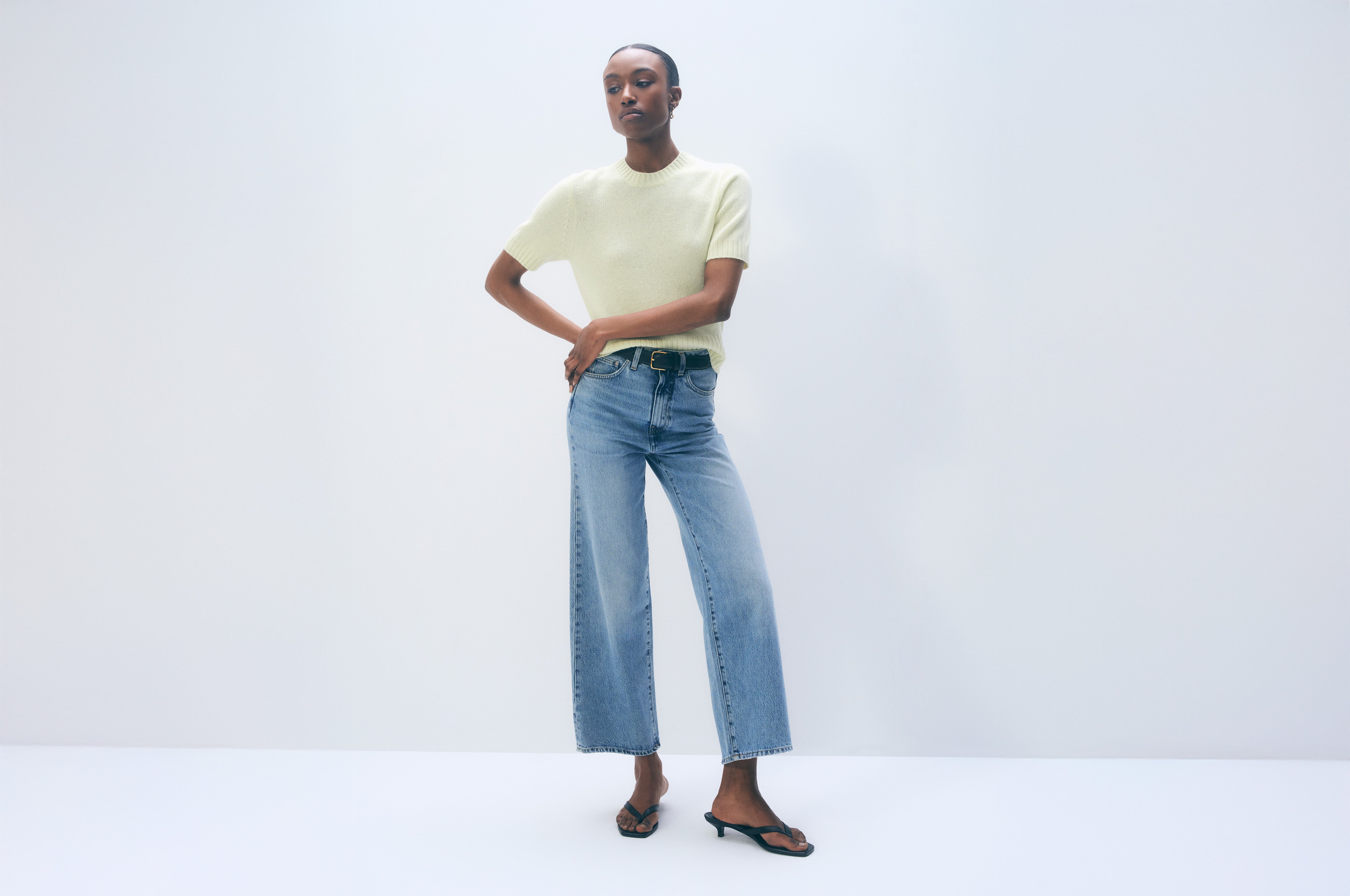 Cashmere Featherweight T-Shirt | Pale Pistachio