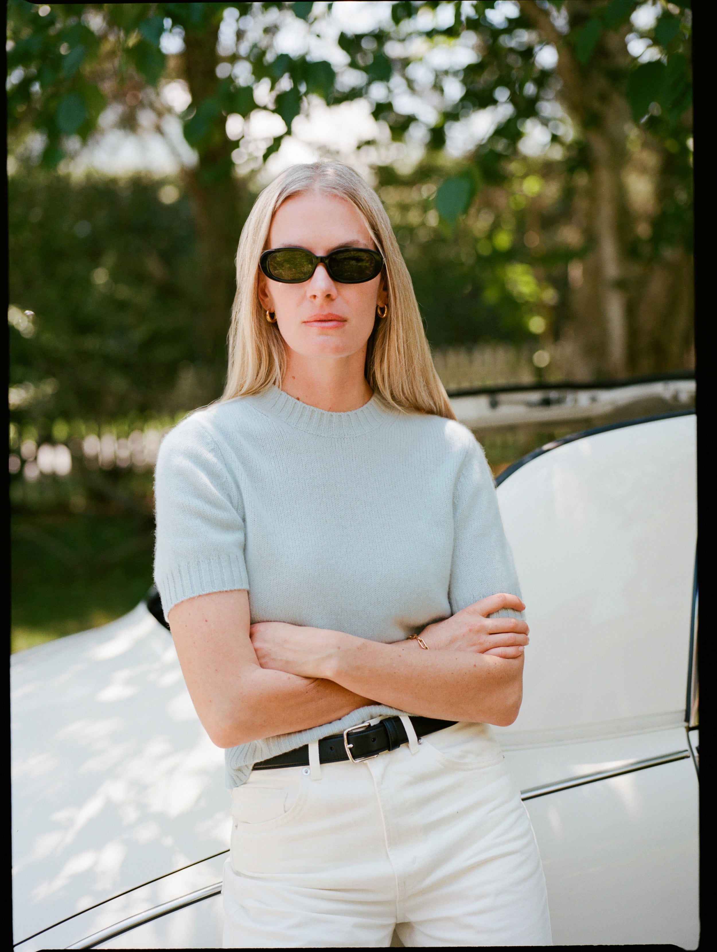 Cashmere Featherweight T-Shirt | Pastel Blue