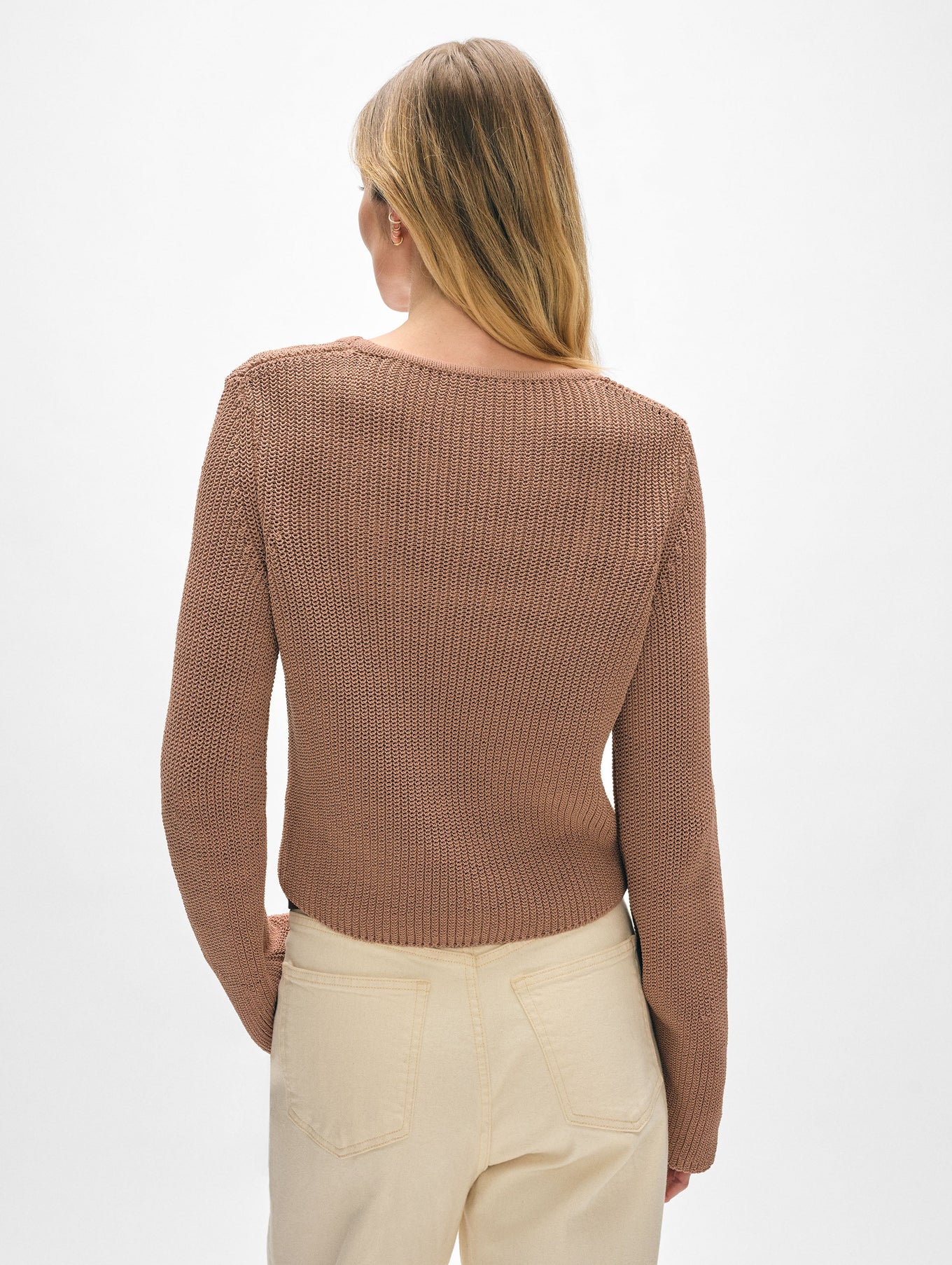 Organic Cotton Tape Fluted Top
